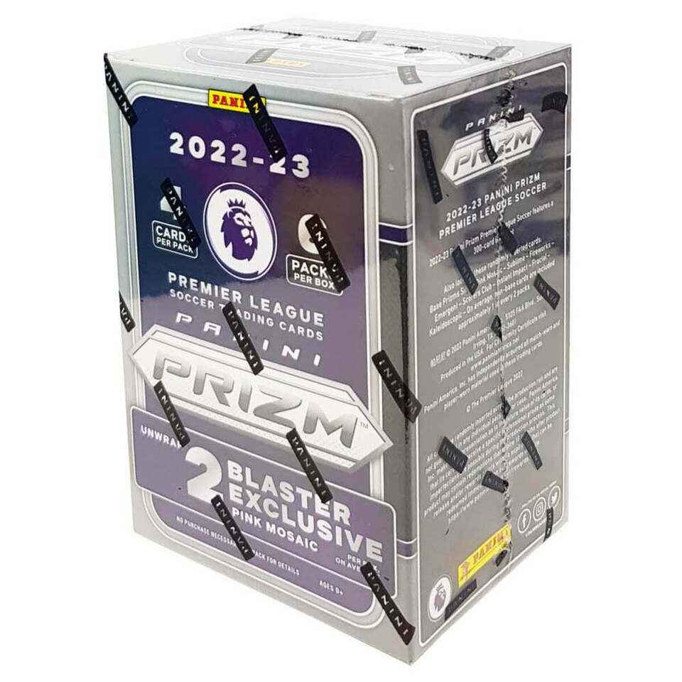 2022/23 Panini Prizm Premier League EPL Soccer 6-Pack Blaster (Pink Mosaic Prizms) - soccercards.ch