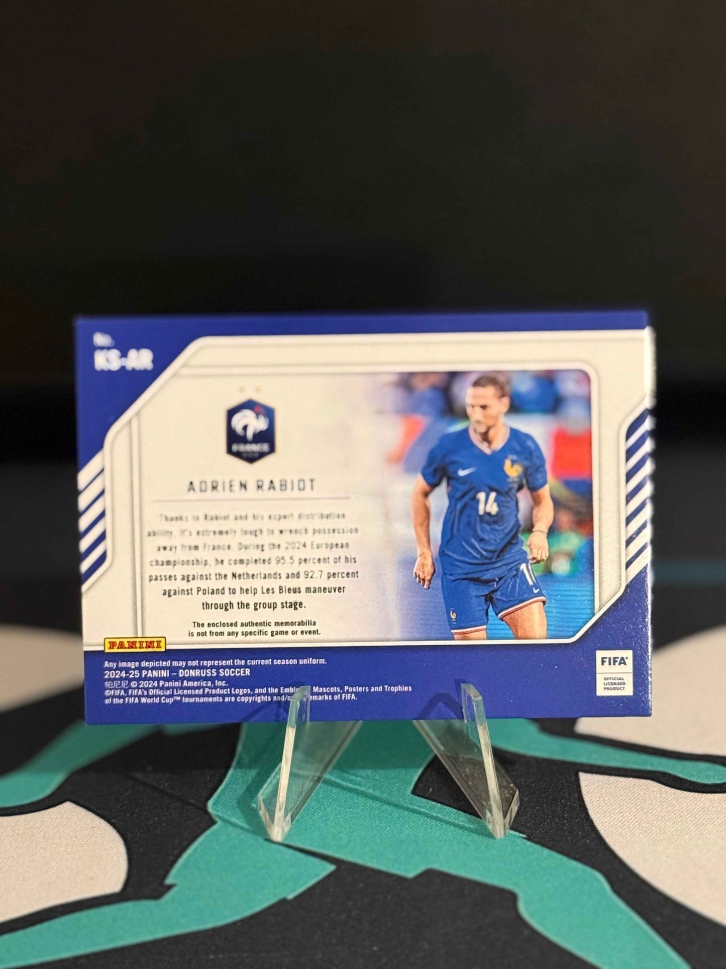 2024/2025 Panini Donruss Adrien Rabiot Kit Series Patch