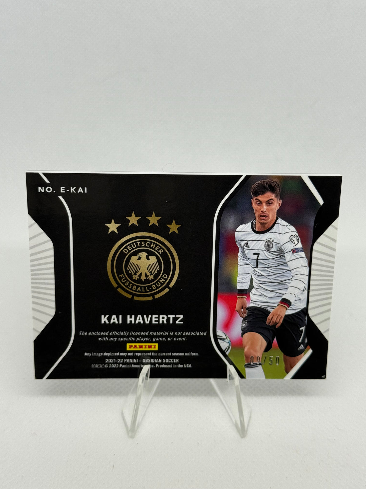 2021/2022 Panini Obsidian Kai Havertz Patch Electric Etch Orange Parallel /50