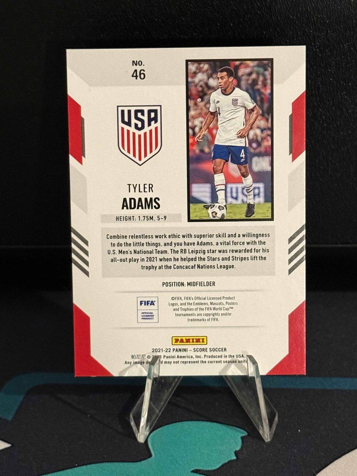 2021/2022 Panini Score FIFA Tyler Adams Pink Parallel /15