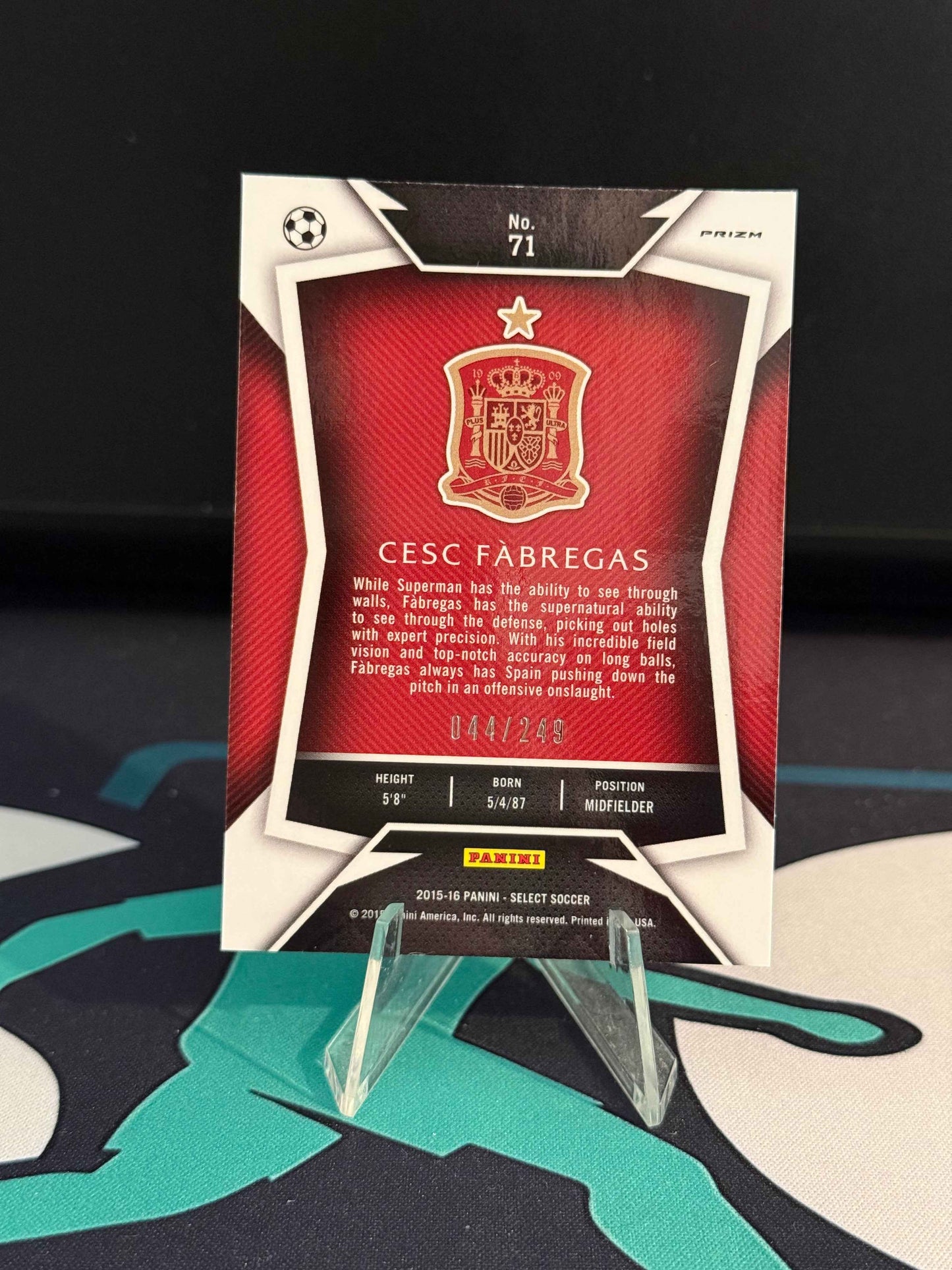 2015/2016 Panini Select Cesc Fabregas Camo Parallel /249