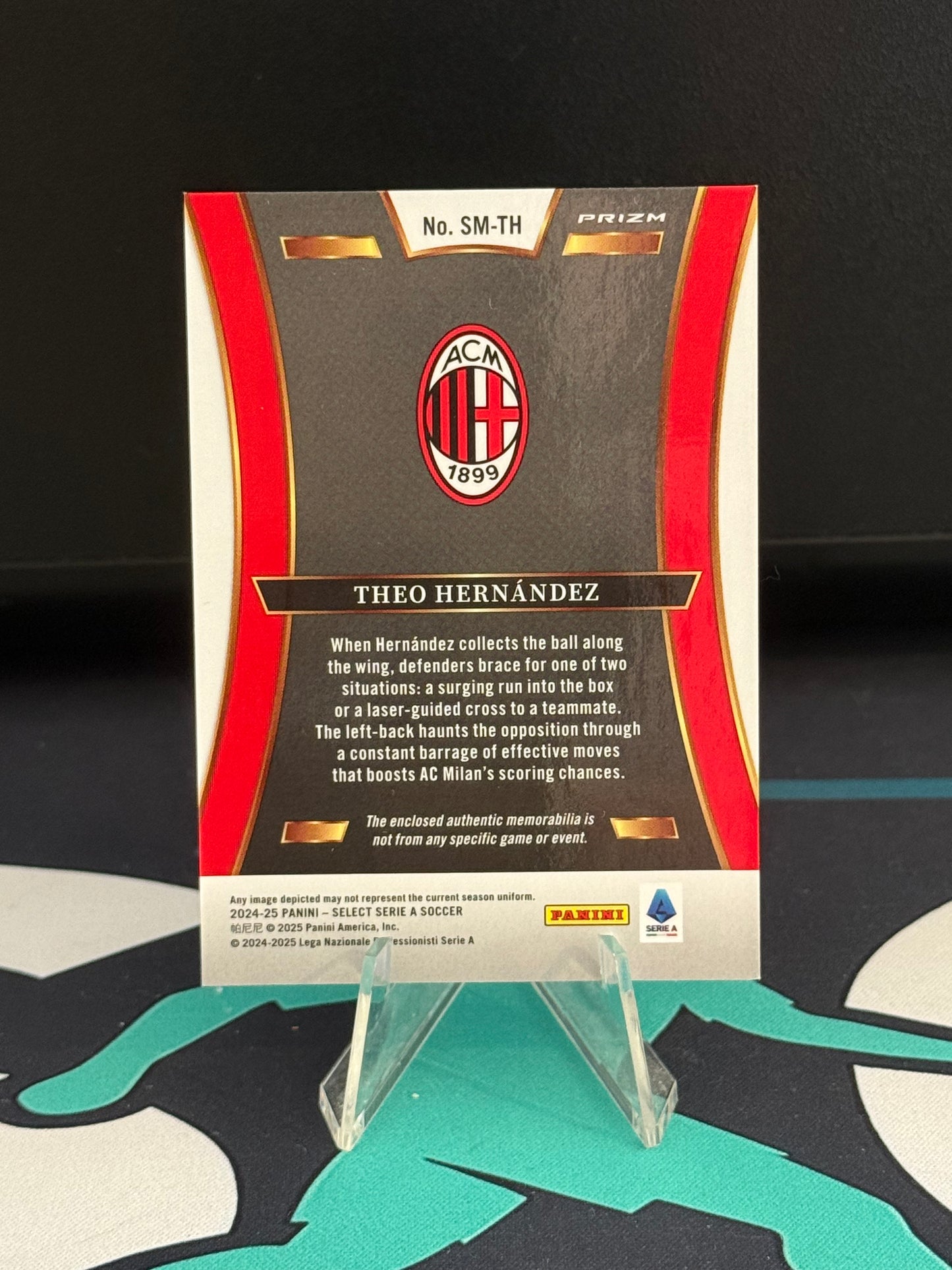 2024/2025 Panini Select Serie A Theo Hernandez Patch Silver Parallel