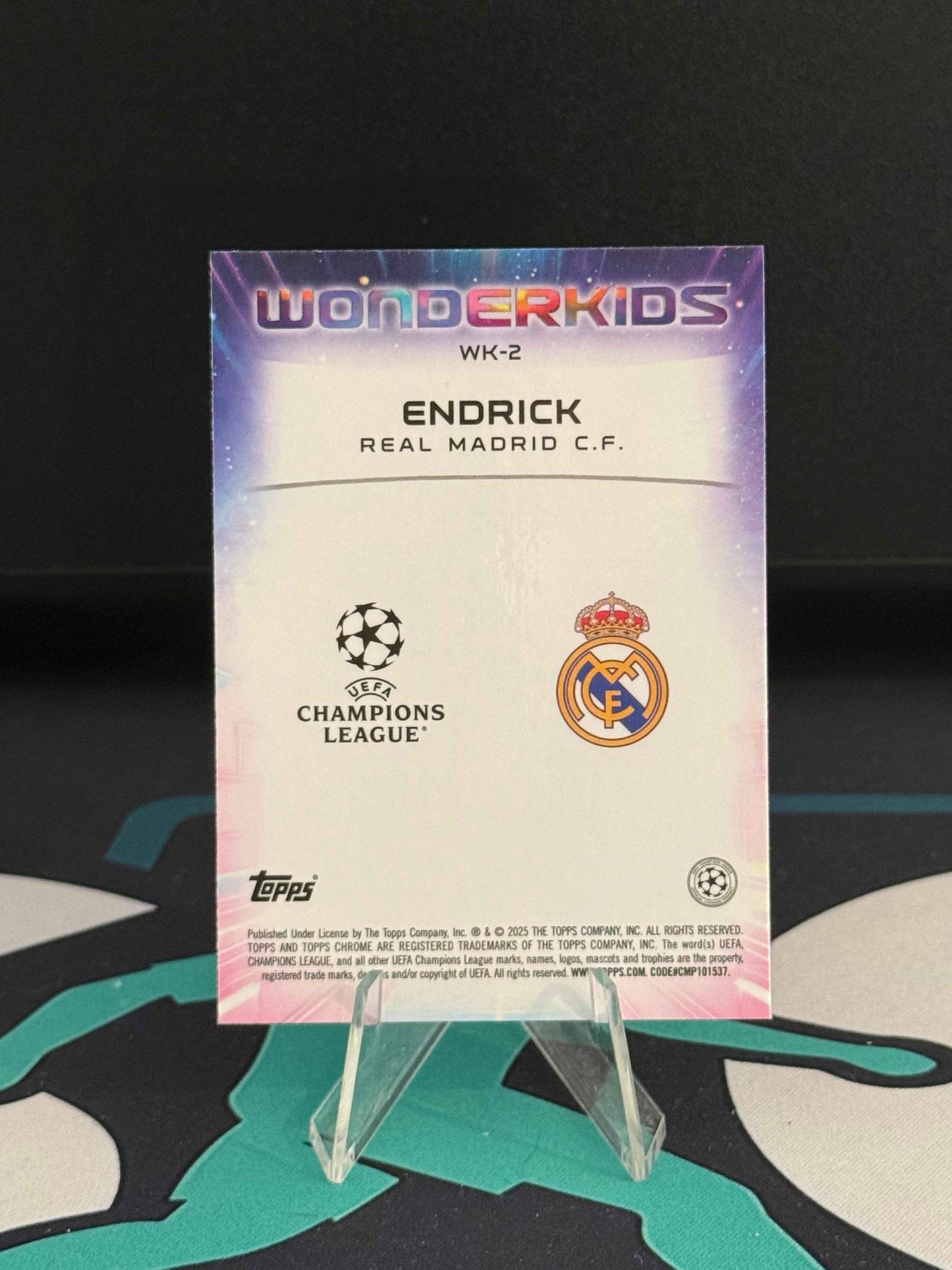 2024/2025 Topps Chrome UCC Endrick RC Wonderkids