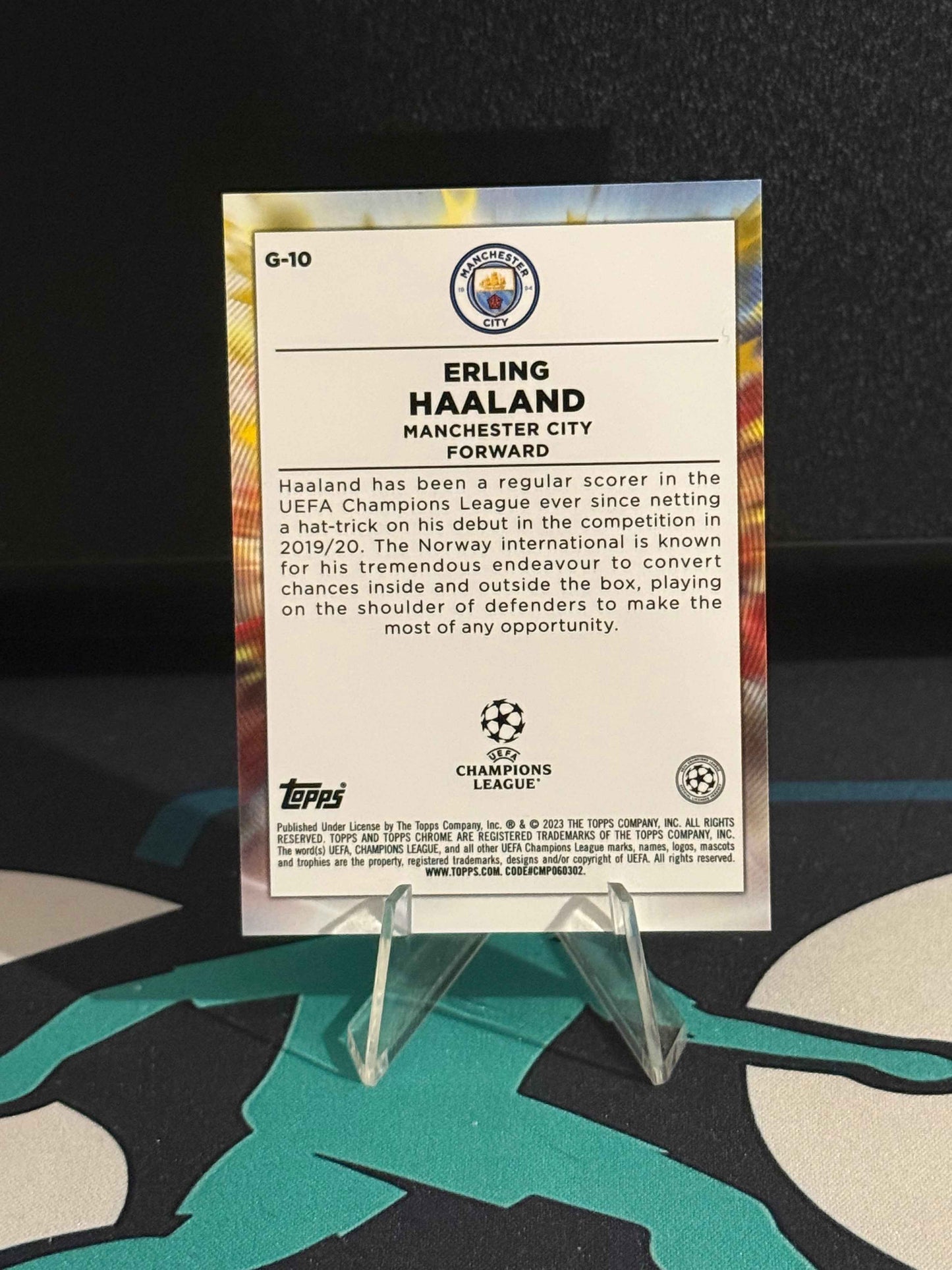 2022/2023 Topps Chrome UCC Erling Haaland Golazo