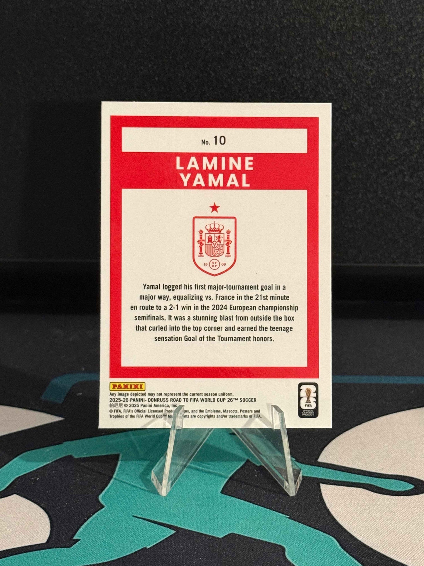 2025/2026 Panini Donruss Road to FIFA World Cup Lamine Yamal Optic