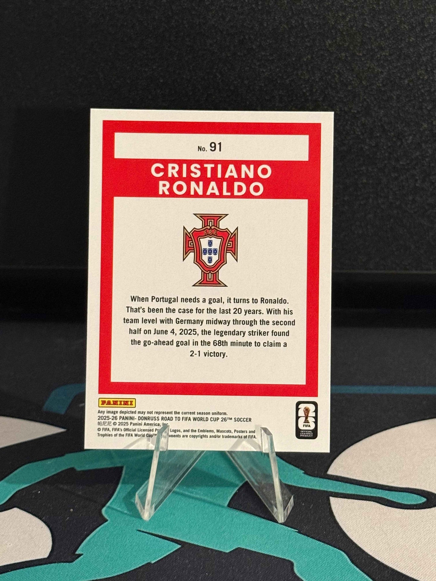 2025/2026 Panini Donruss Road to FIFA World Cup Cristiano Ronaldo