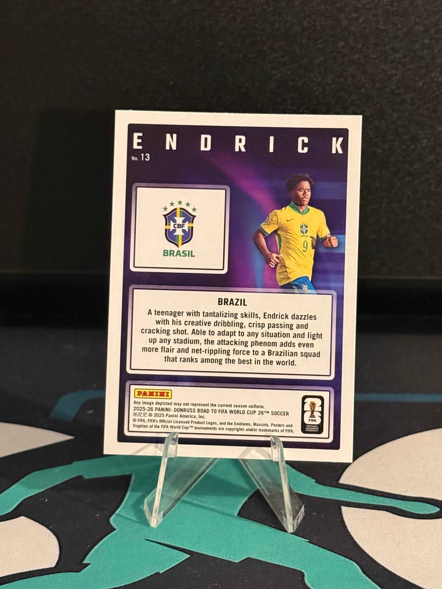 2025/2026 Panini Donruss Road to FIFA World Cup Endrick Magicians Red Parallel