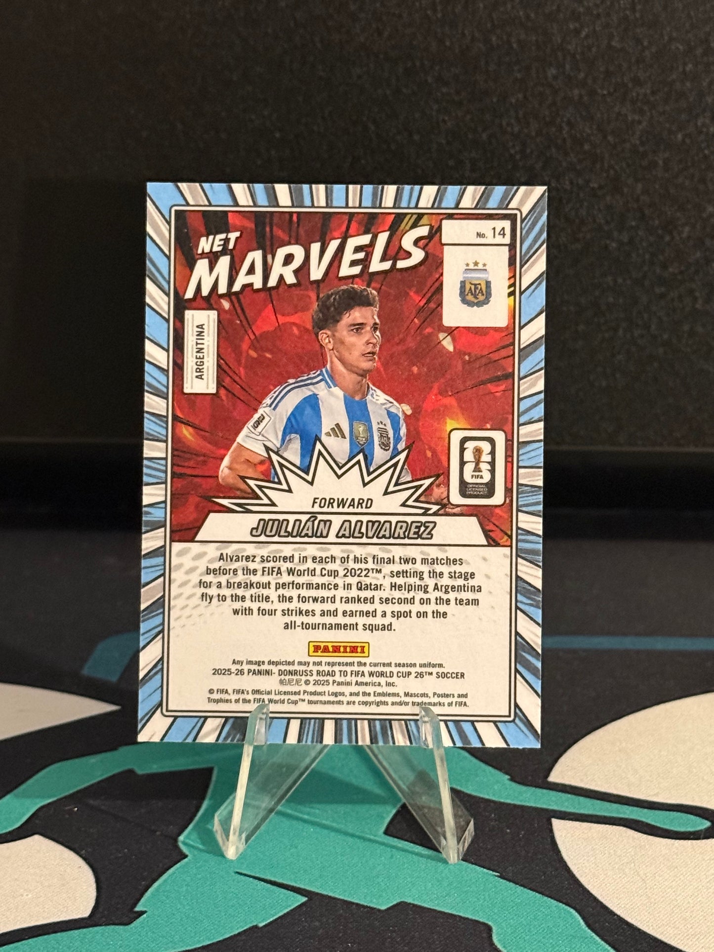 2025/2026 Panini Donruss Road to FIFA World Cup Julian Alvarez Marvels