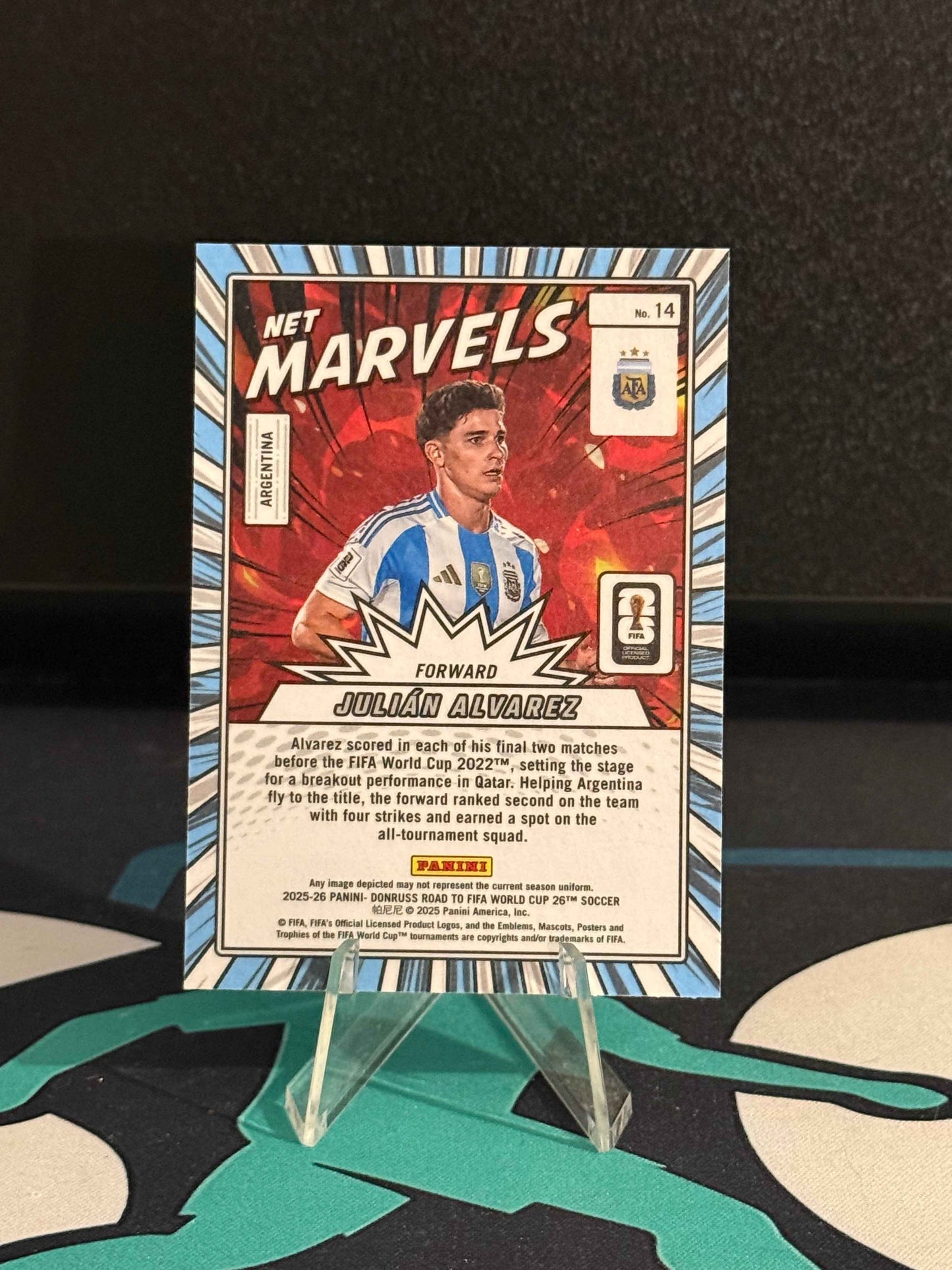 2025/2026 Panini Donruss Road to FIFA World Cup Julian Alvarez Marvels