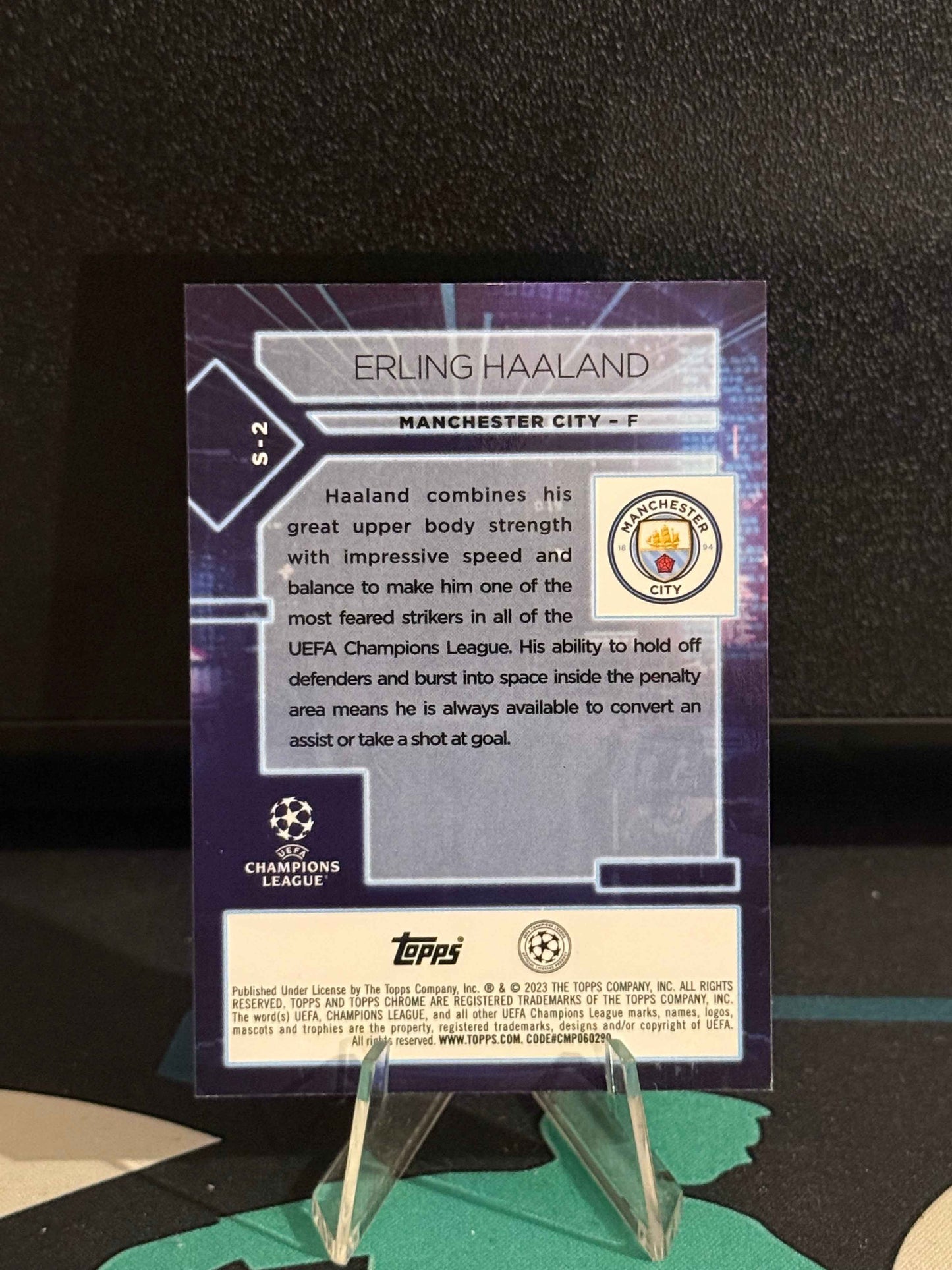 2022/2023 Topps Chrome UCC Erling Haaland Specimen