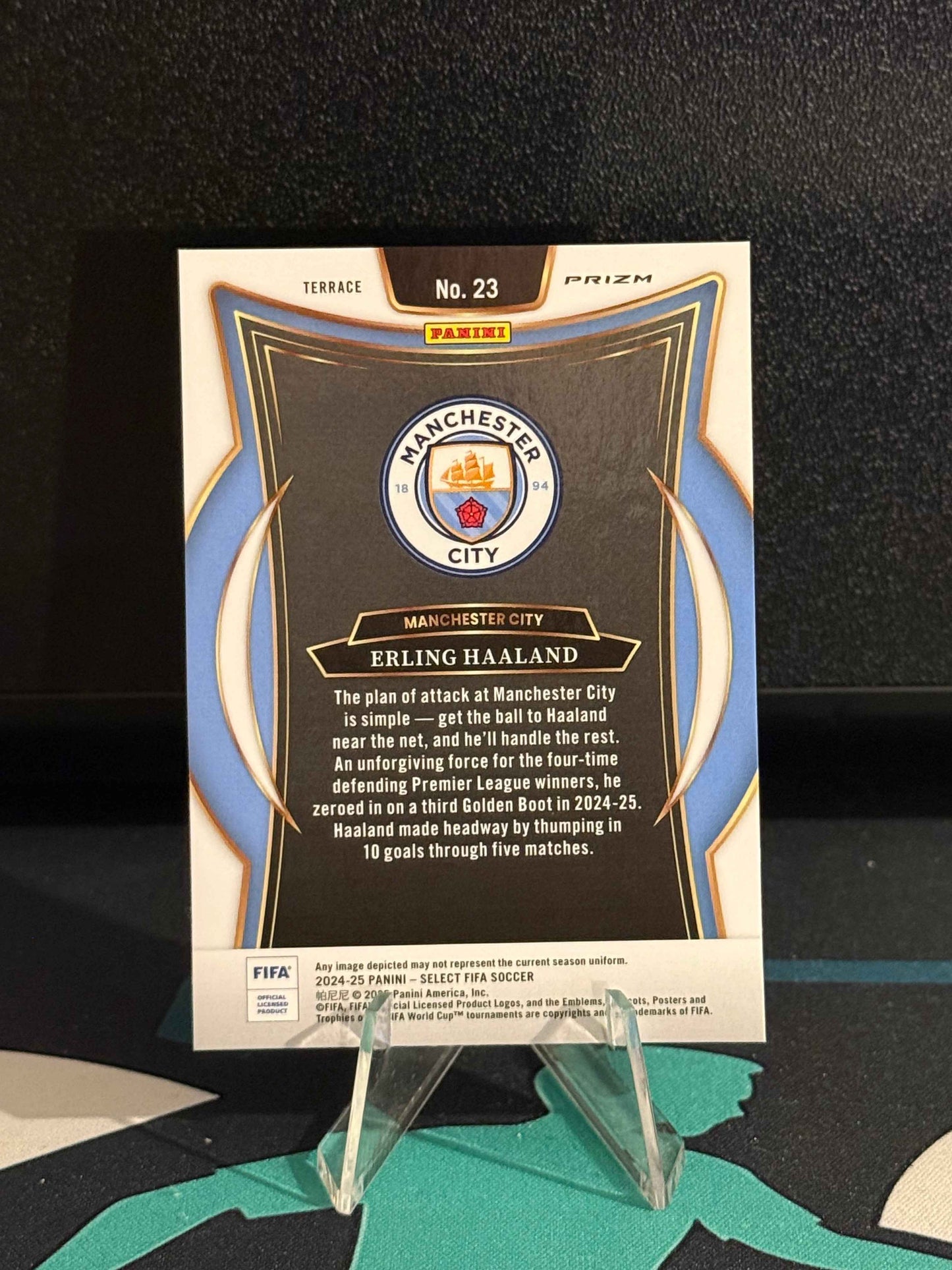 2024/2025 Panini Select FIFA Erling Haaland Purple Mojo Parallel