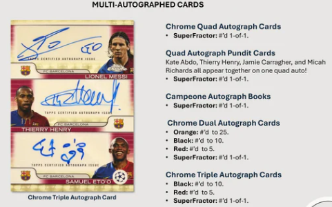 2024-25 Topps Chrome UEFA Club Competitions Hobby