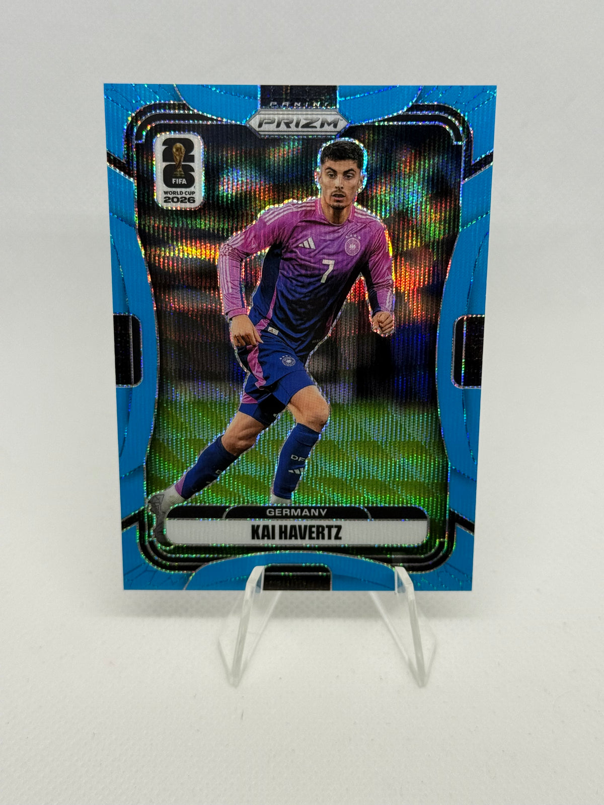 2026 Panini Prizm World Cup Kai Havertz Blue Wave Parallel /225