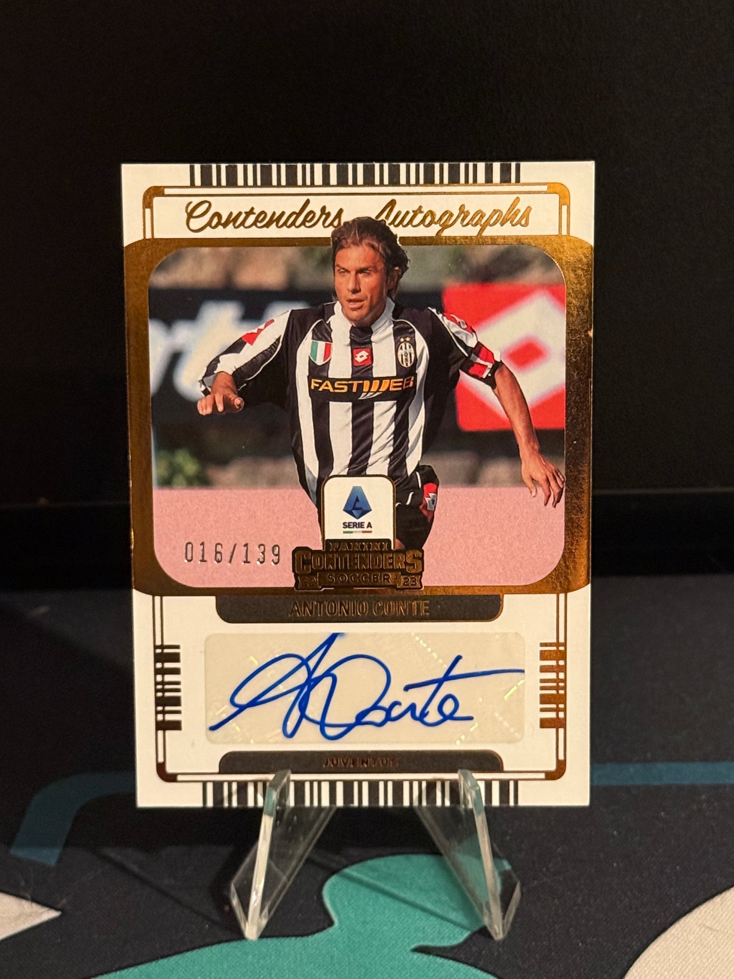 2022/2023 Panini Chronicles Antonio Conte Contenders Autograph /139