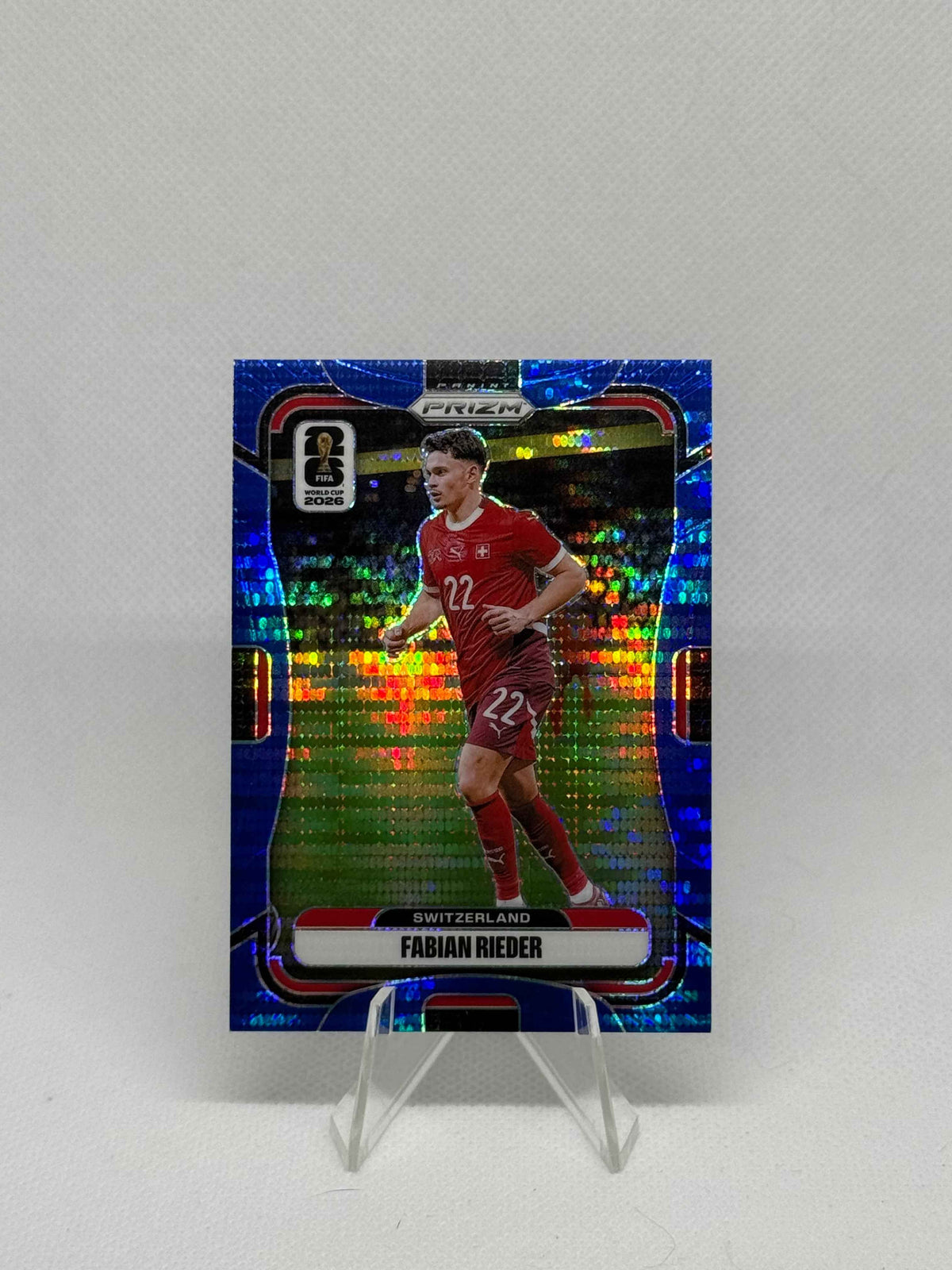 2026 Panini Prizm World Cup Fabian Rieder Preferred Blue Parallel /49