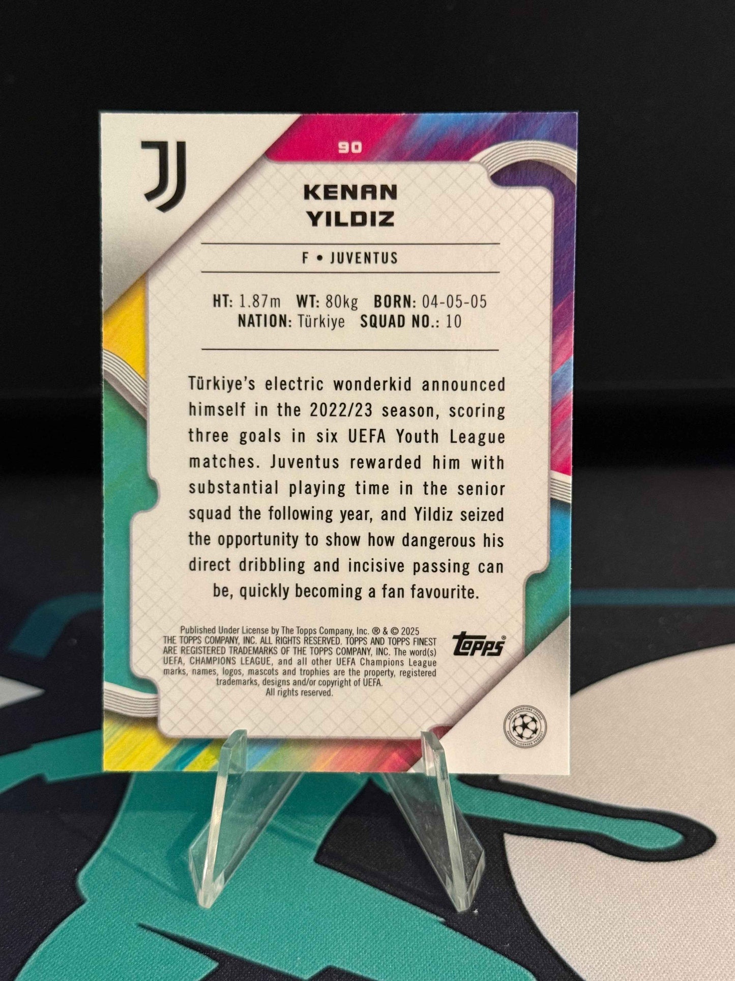2024/2025 Topps Finest UCC Kenan Yilidz Green Parallel /99