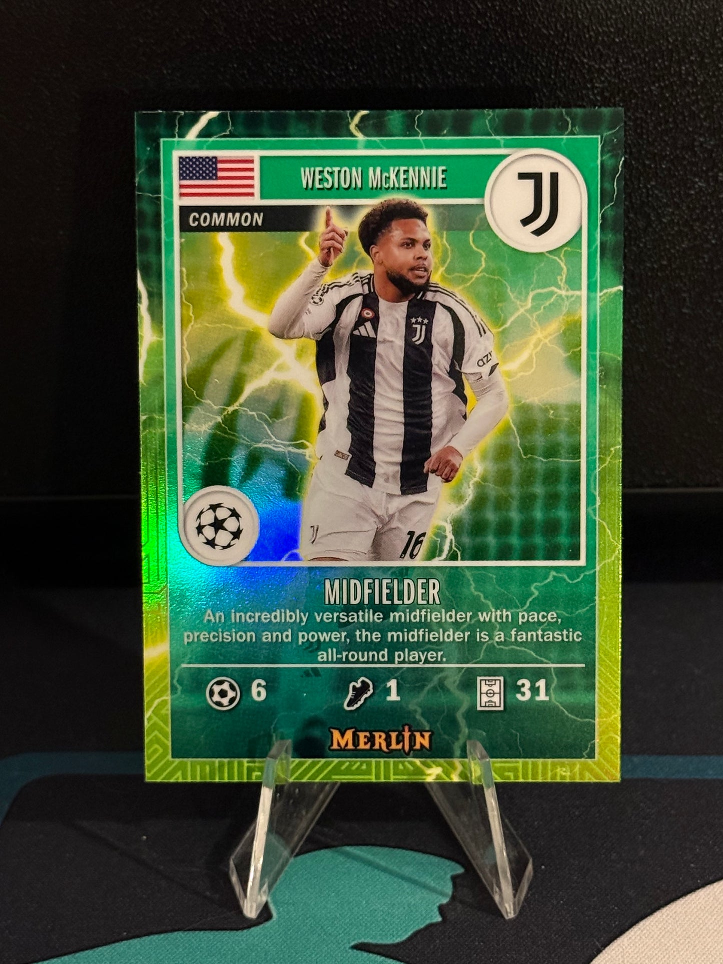 2024/2025 Topps Merlin UCC Weston McKennie Merlins Gamers