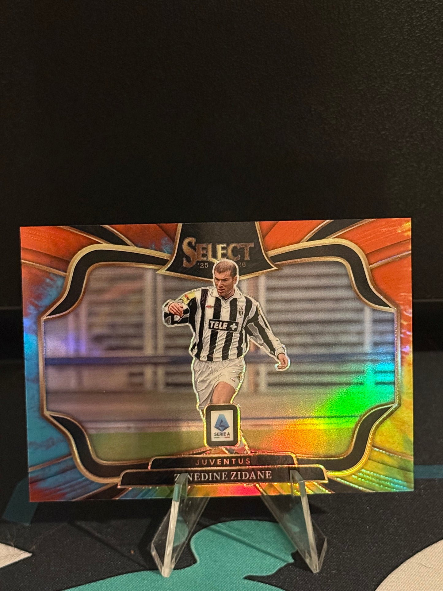 2025/2026 Panini Select Serie A Zinedine Zidane Tie-Dye Parallel /25 (Field Level)