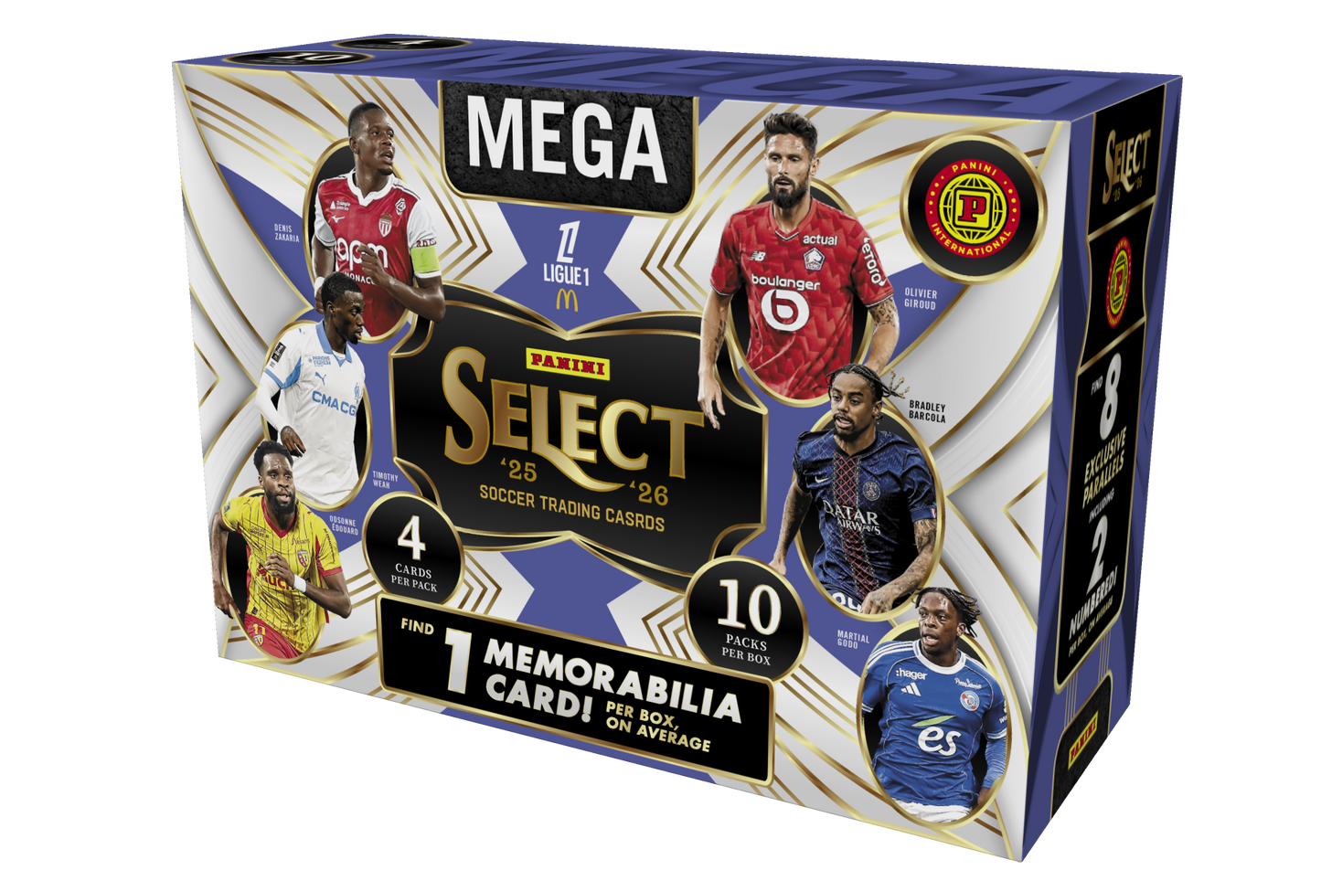 2025/26 Panini Select Ligue 1 Soccer Hobby International Mega Box