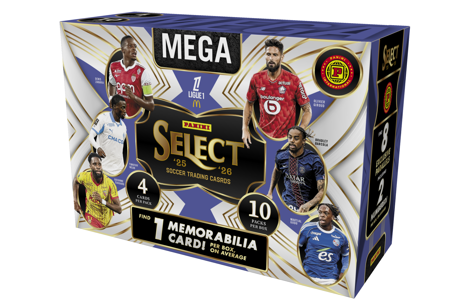 2025/26 Panini Select Ligue 1 Soccer Hobby International Mega Box