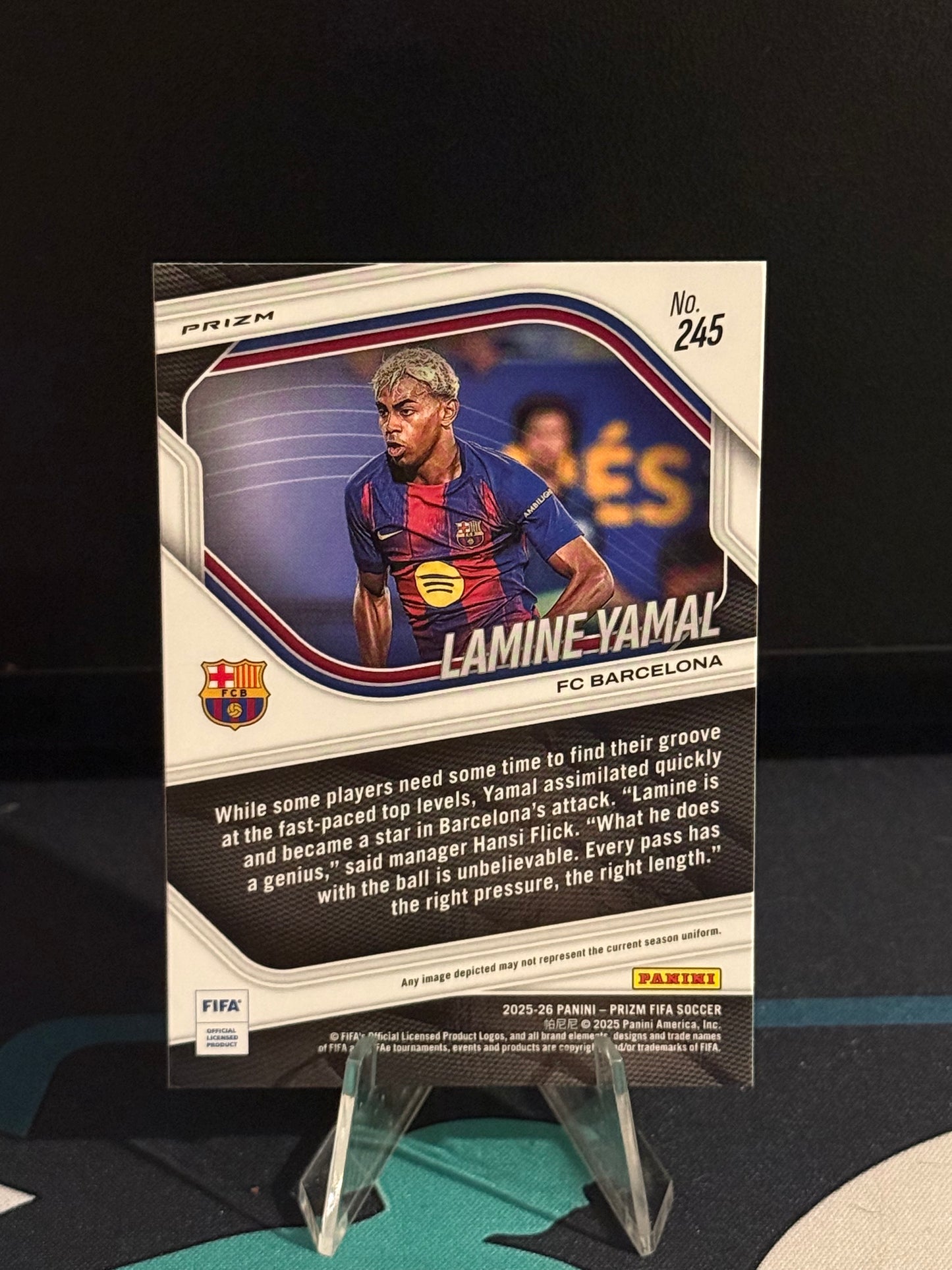 2025/2026 Panini Prizm FIFA Lamine Yamal Mosaic Parallel