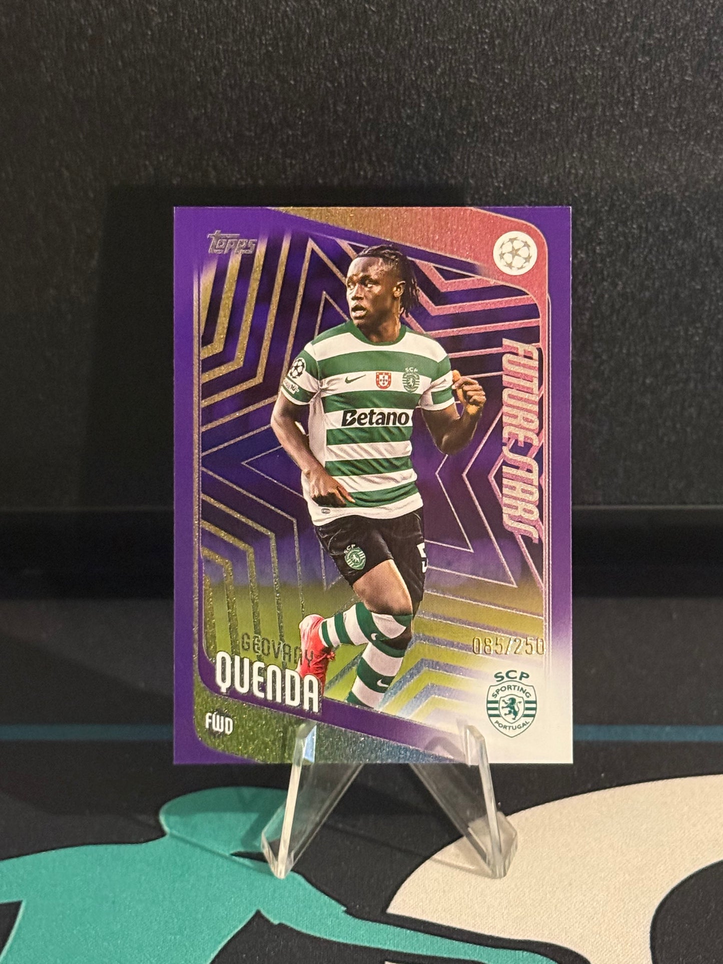 2025/2026 Topps Flagship UCC Geovany Quenda Purple Parallel /250