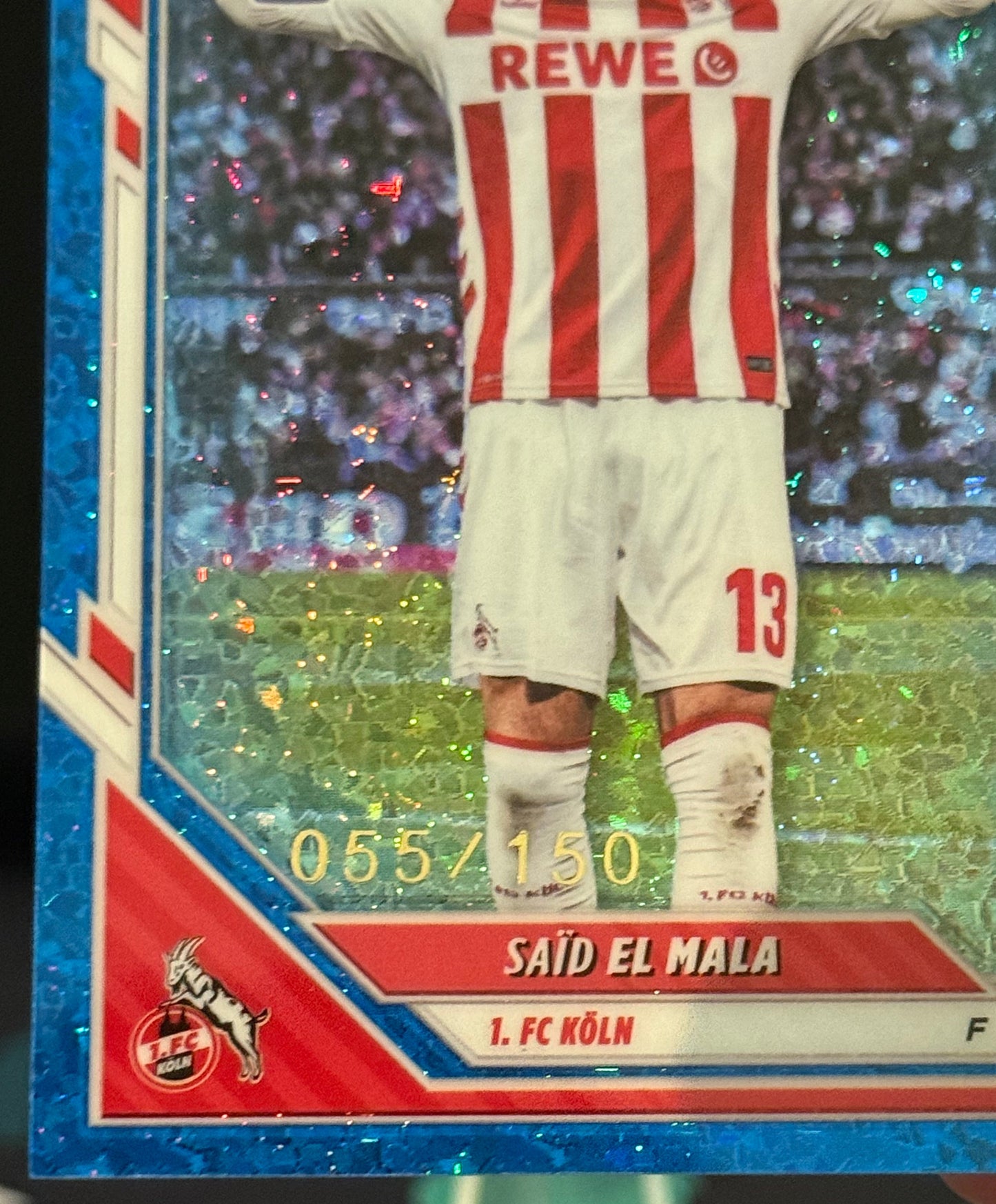 2025/2026 Topps Chrome Bundesliga Said El Mala RC Blue Parallel /150