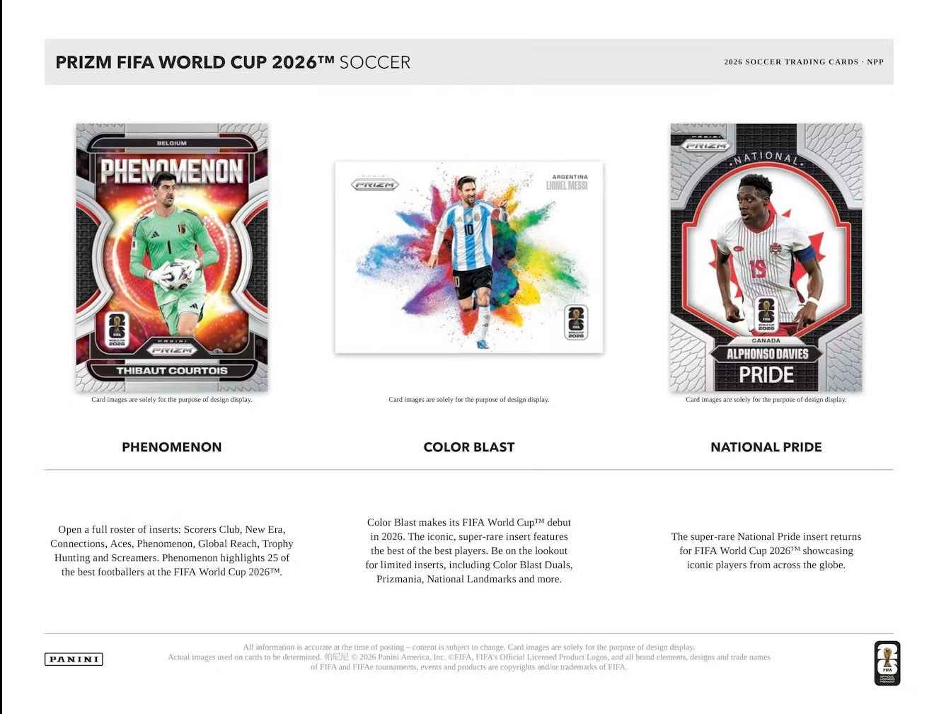 2026 Panini Prizm World Cup Soccer 6-Pack Blaster