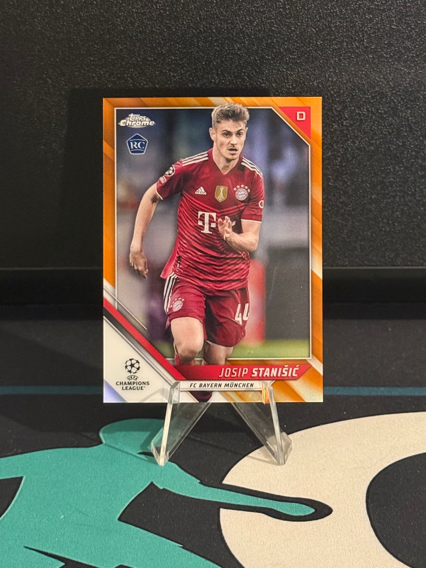 2021/2022 Topps Chrome UCC Josip Stanisic RC Orange Parallel /25