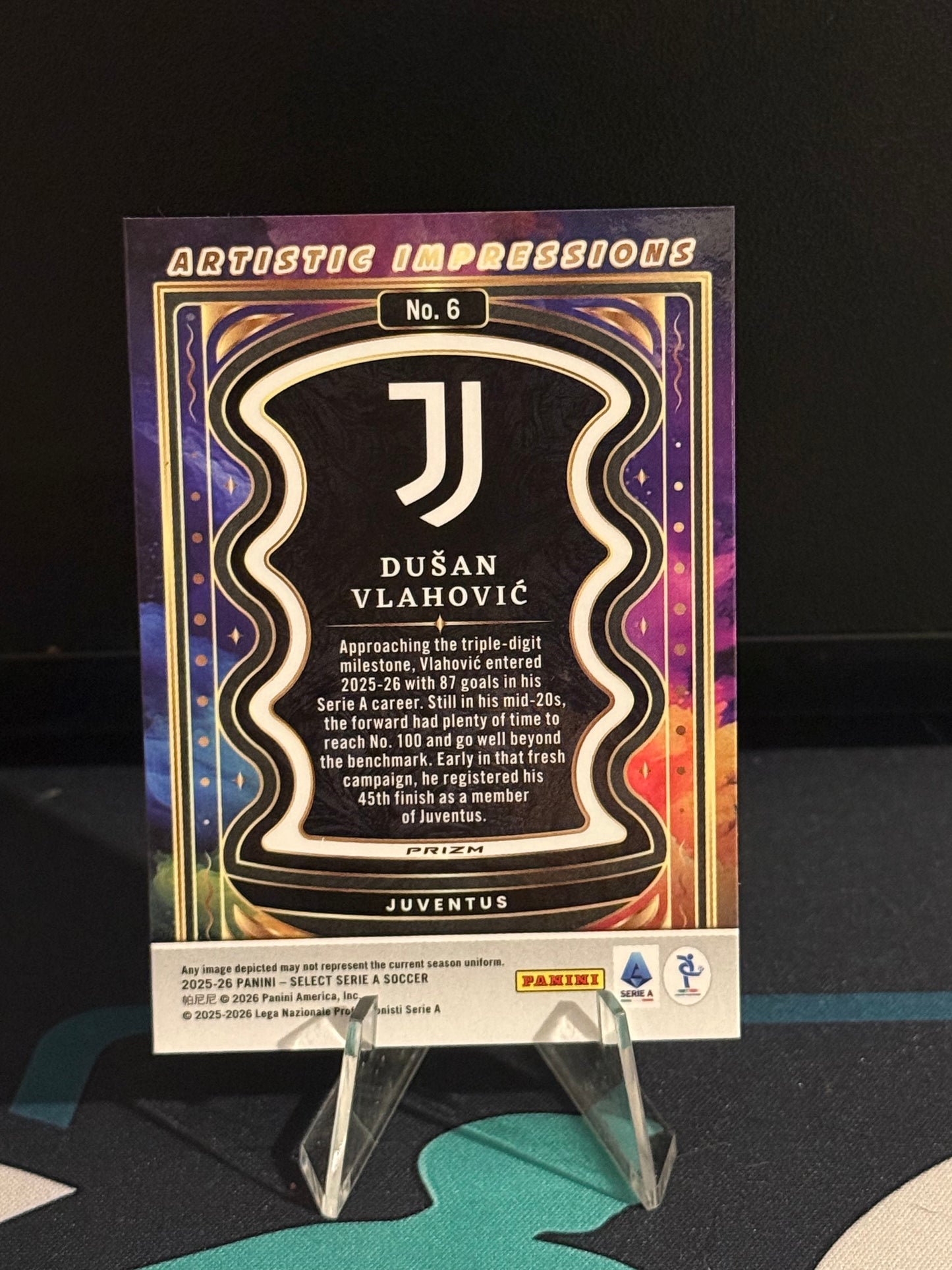 2025/2026 Panini Select Serie A Dusan Vlahovic Artistic Impressions Case Hit