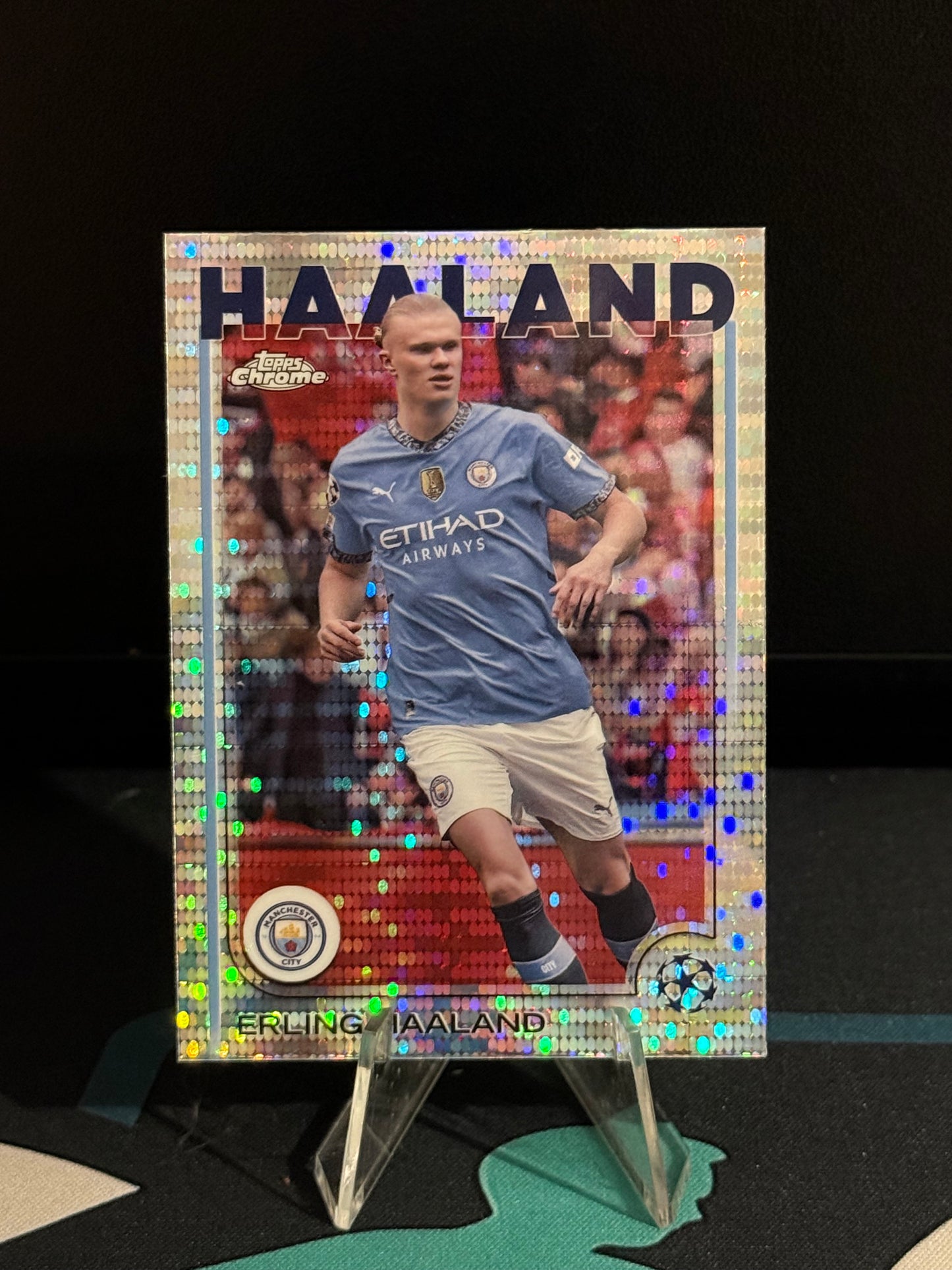 2024/2025 Topps Chrome UCC Erling Haaland Pulsar Parallel