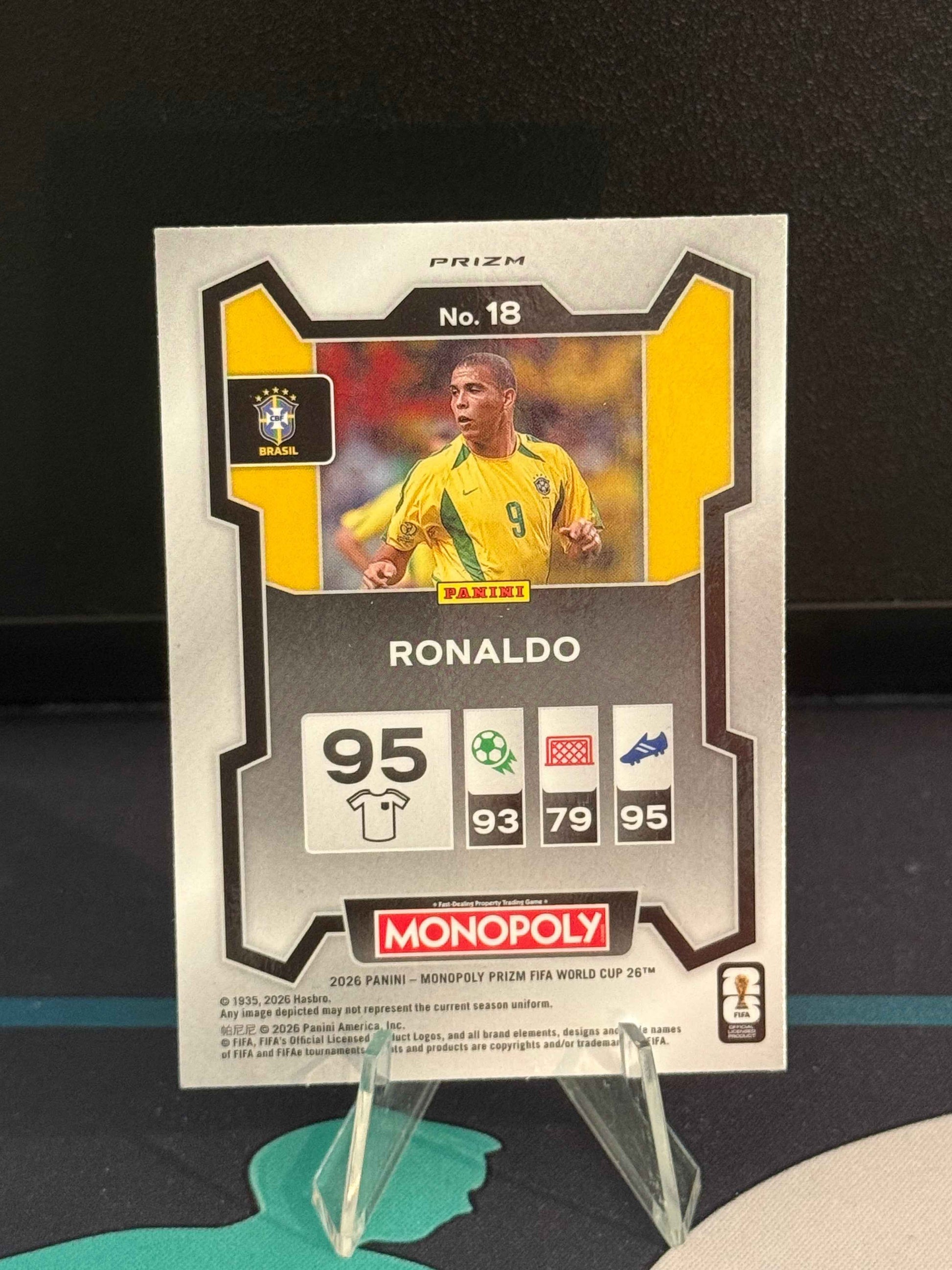 2026 Panini Monopoly Prizm FIFA World Cup Ronaldo Red Parallel