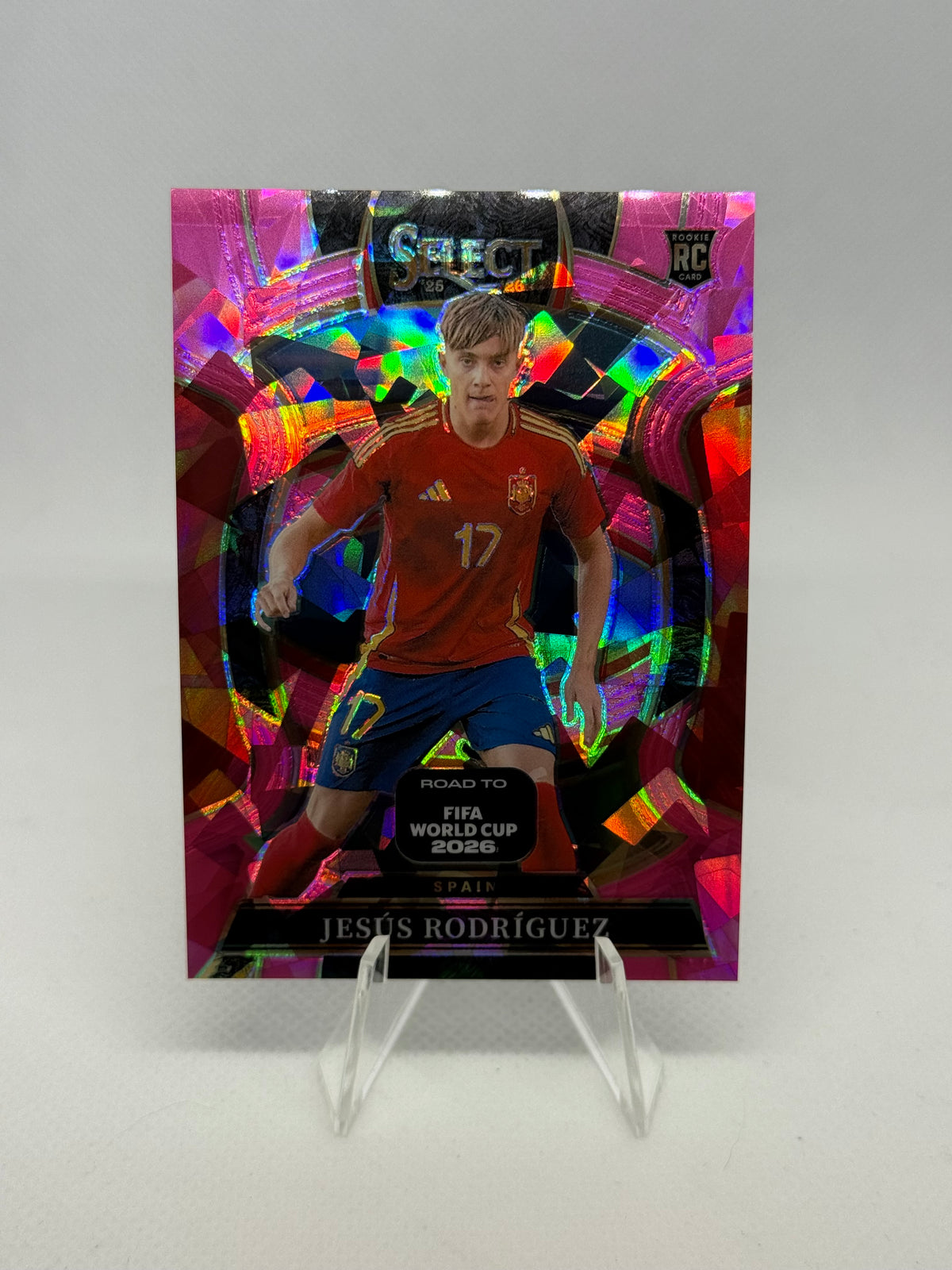 2025/2026 Panini Select Road to FIFA World Cup Jesus Rodriguez RC Pink Ice