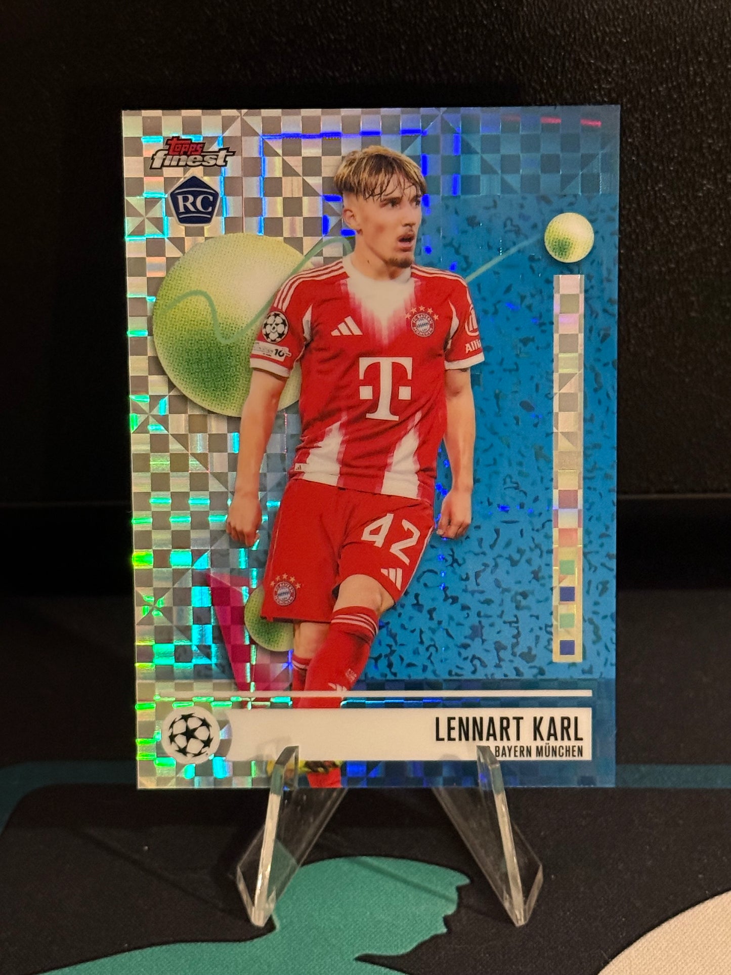 2025/2026 Topps Finest UCC Lennart Karl RC Checkerboard Parallel
