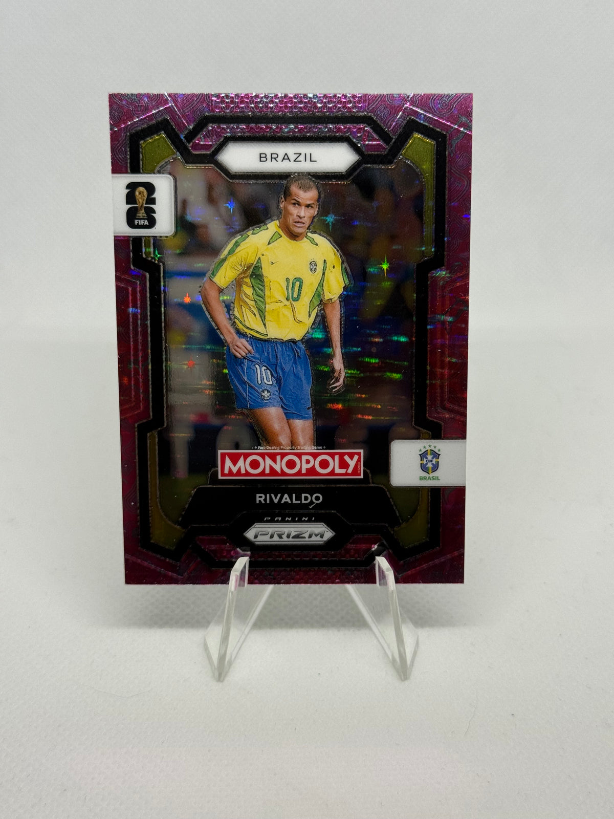 2026 Panini Prizm Monopoly Rivaldo Tokens Pink Parallel Short Print