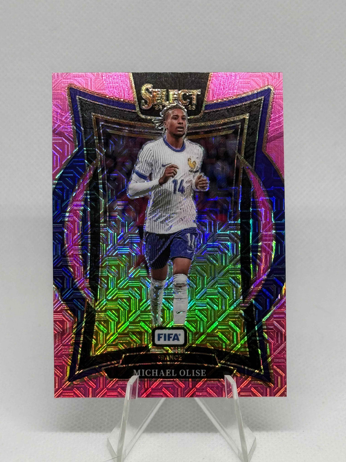 2024/2025 Panini Select Michael Olise Pink Mojo Parallel /299