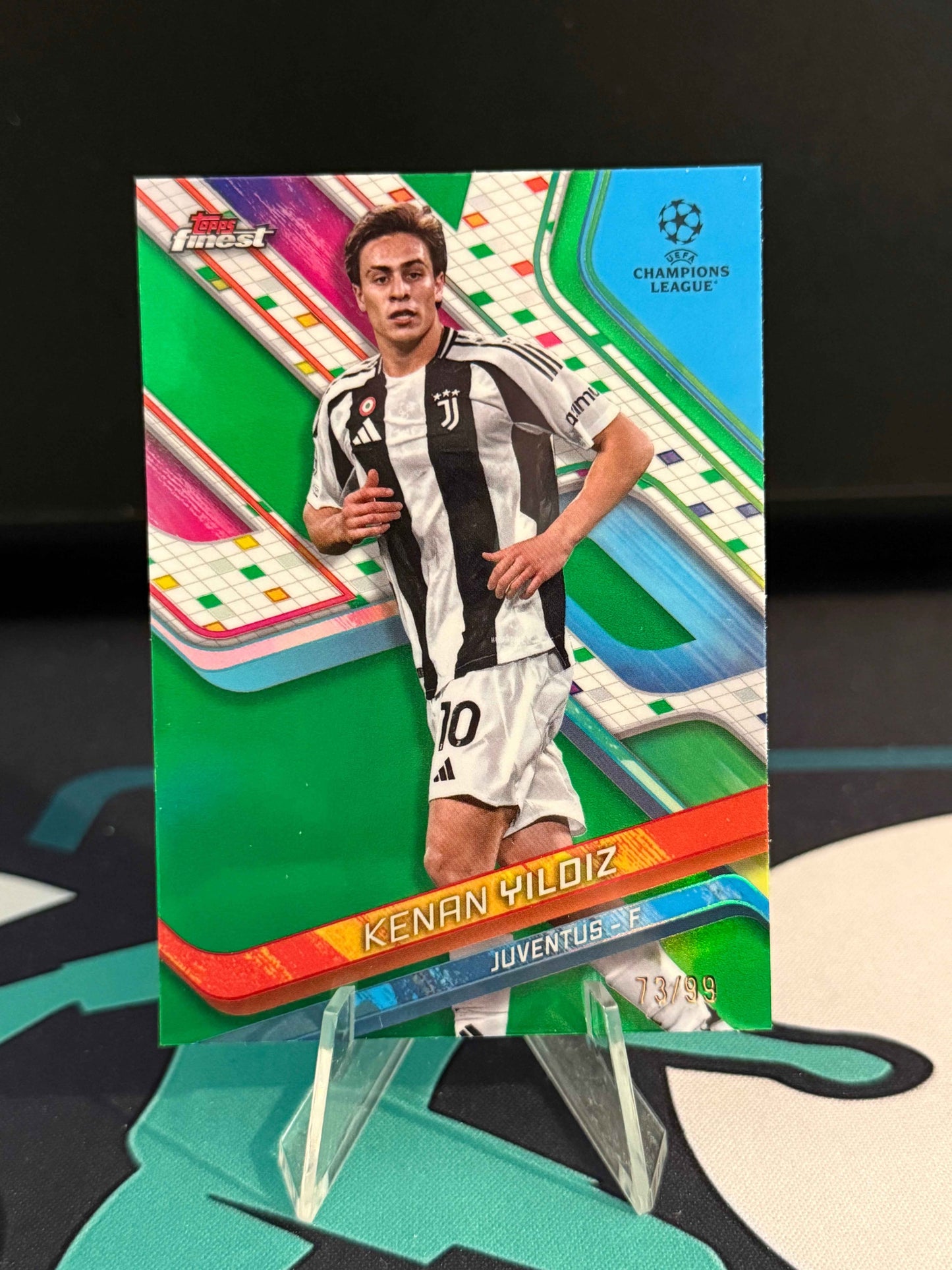 2024/2025 Topps Finest UCC Kenan Yilidz Green Parallel /99