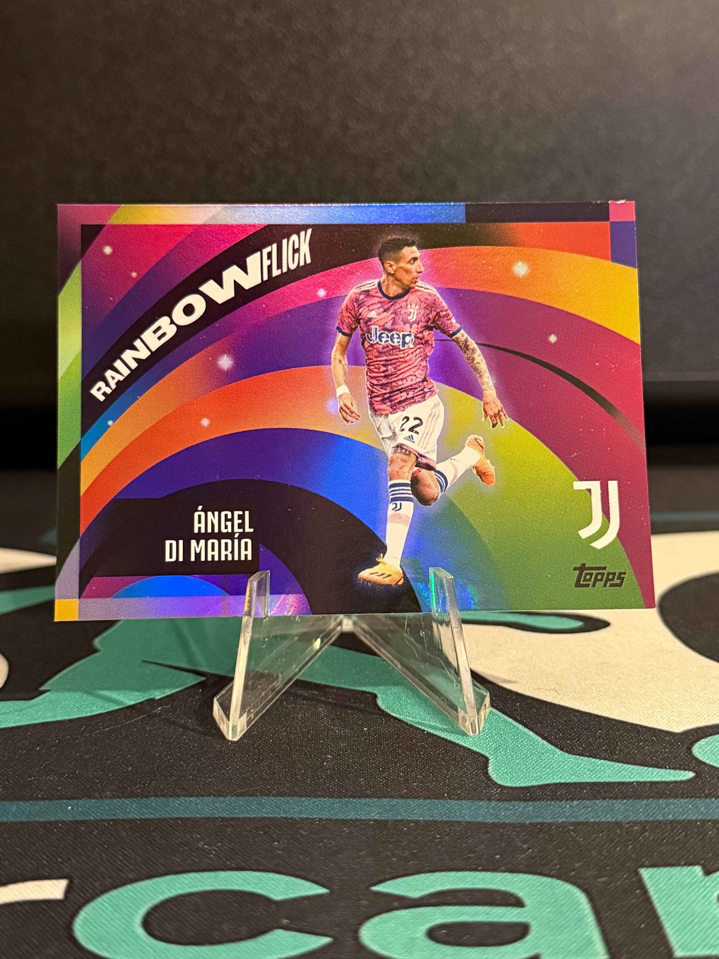 2025/2026 Topps Juventus Team Set Angel Di Maria Rainbow Flick Case Hit