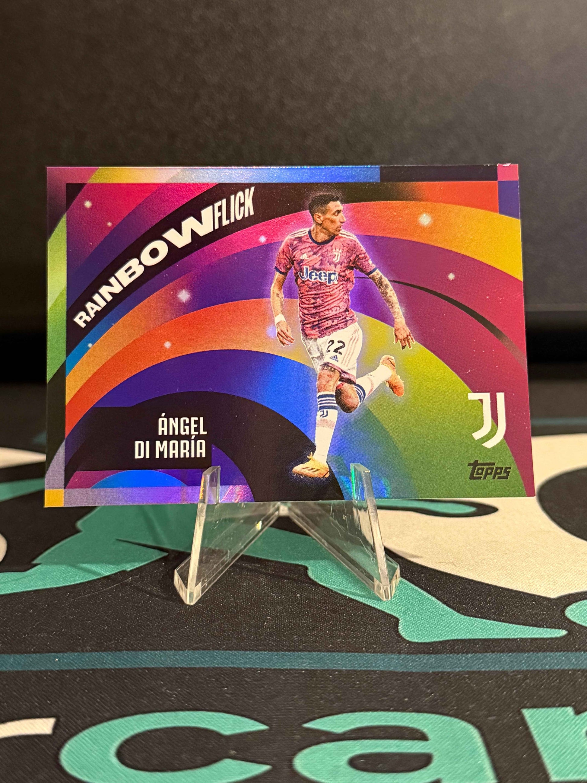 2025/2026 Topps Juventus Team Set Angel Di Maria Rainbow Flick Case Hit
