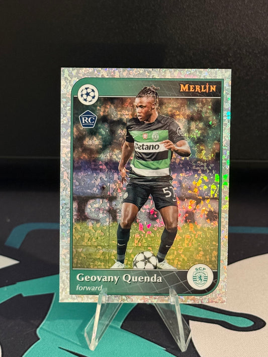 2024/2025 Topps Merlin UCC Geovany Quenda RC Mini Diamond Parallel