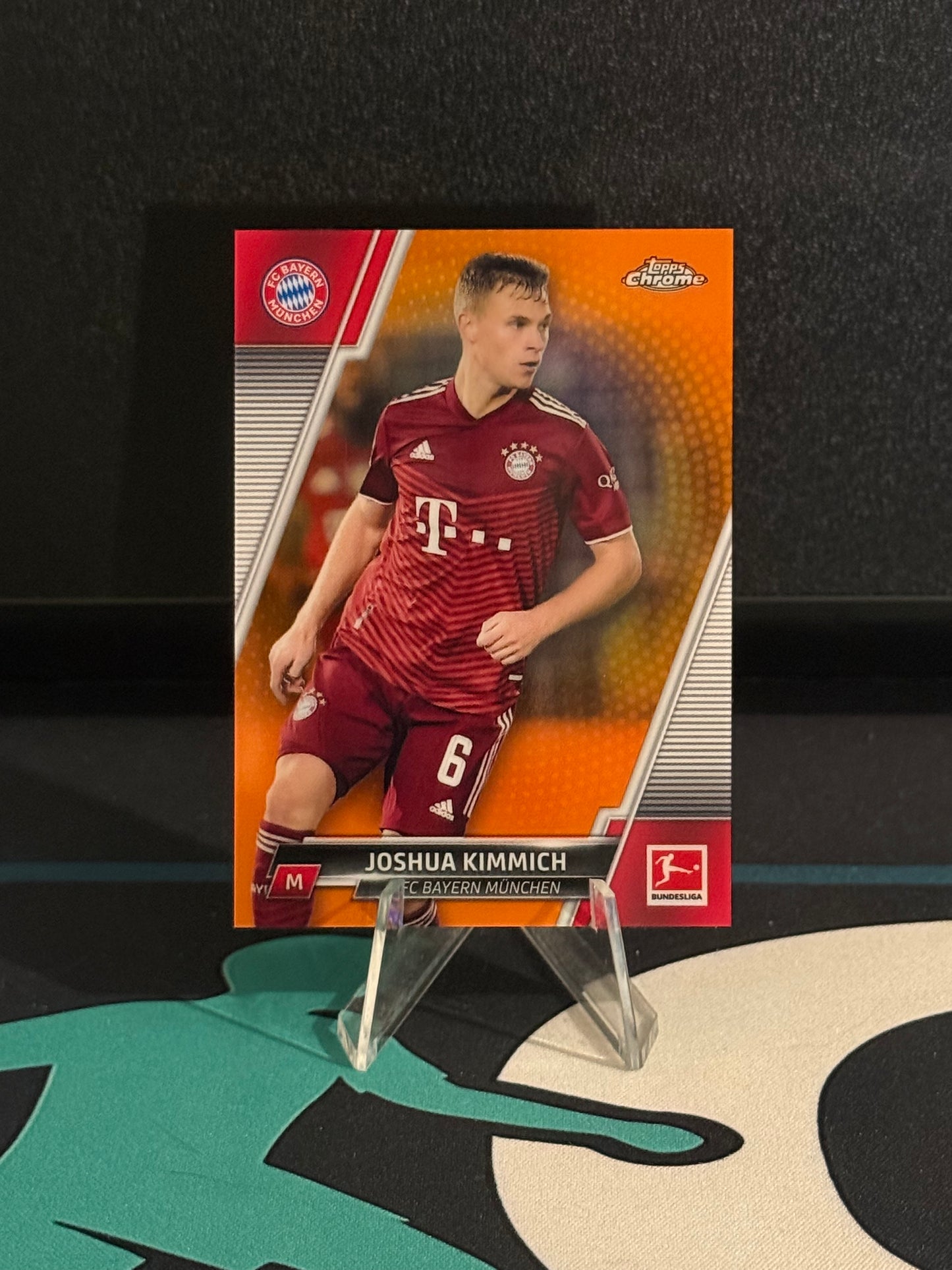 2021/2022 Topps Chrome Bundesliga Joshua Kimmich Orange Parallel /25