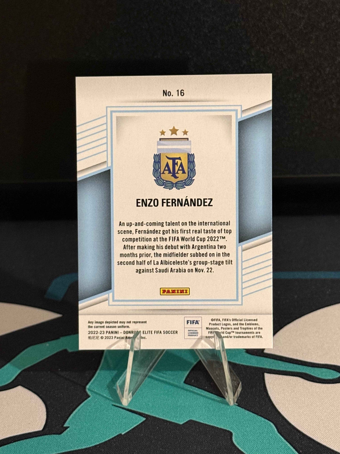 2022/2023 Panini Donruss Elite Enzo Fernandez RC Red Disco Parallel