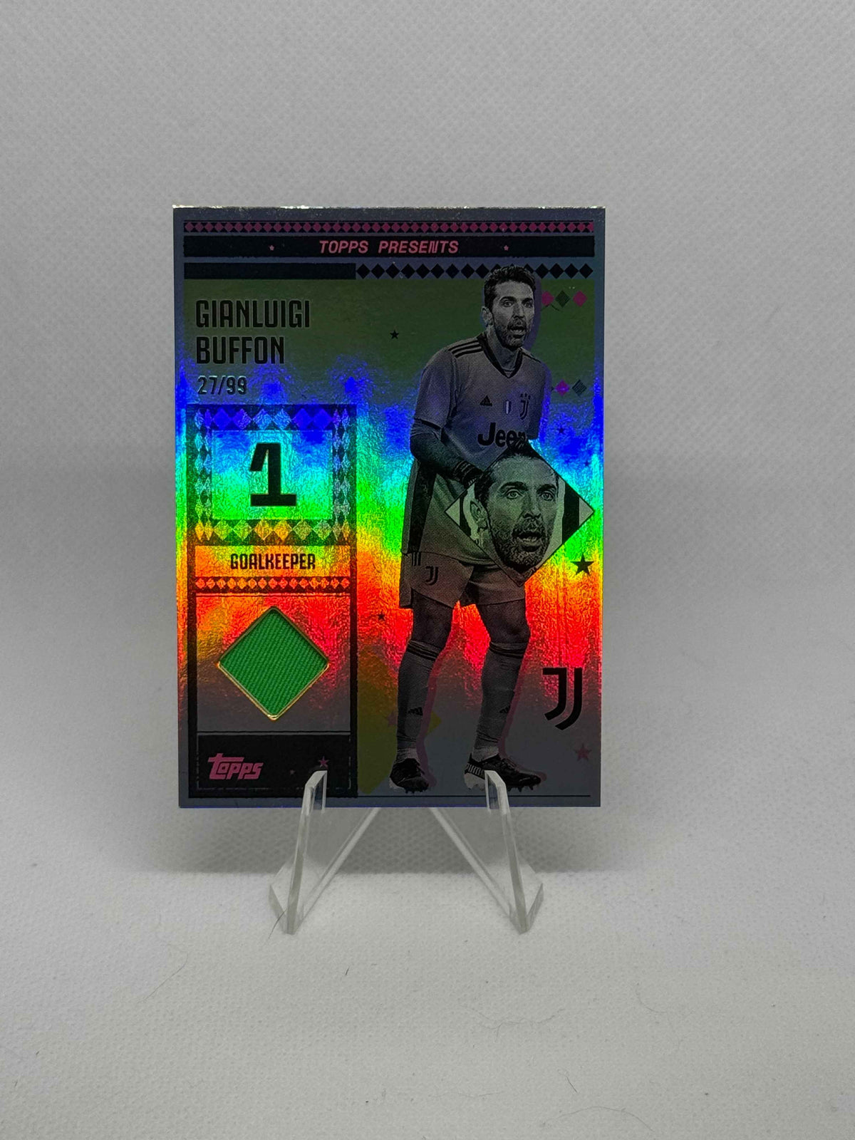 2024/2025 Topps Juventus Team Set Gianluigi Buffon Patch Pink Parallel /99