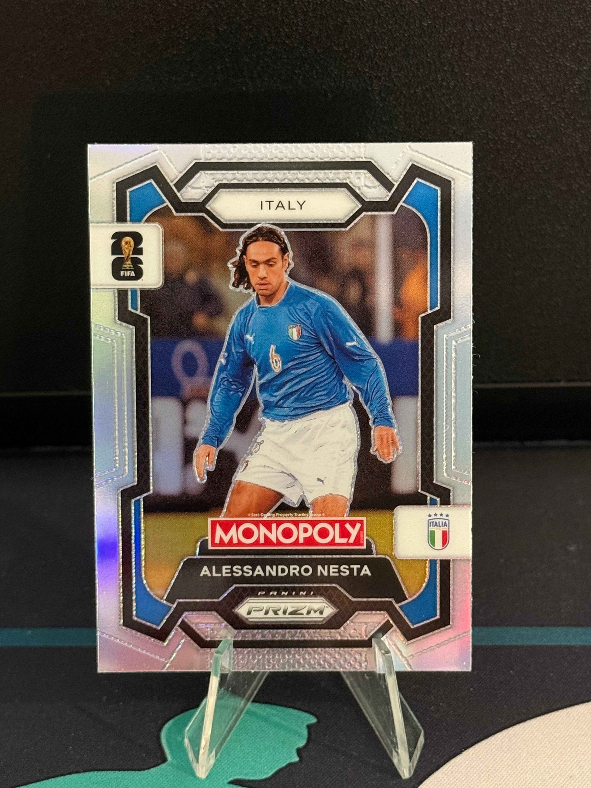 2026 Panini Monopoly Prizm FIFA World Cup Alessandro Nesta Silver Parallel