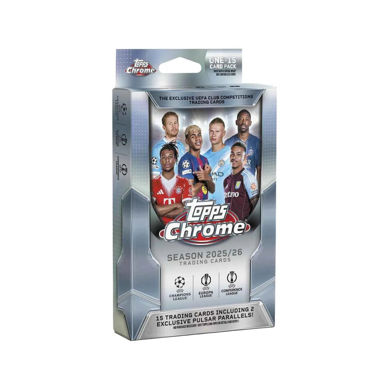 2025-2026 Topps Chrome UEFA Club Competitions Hanger Box