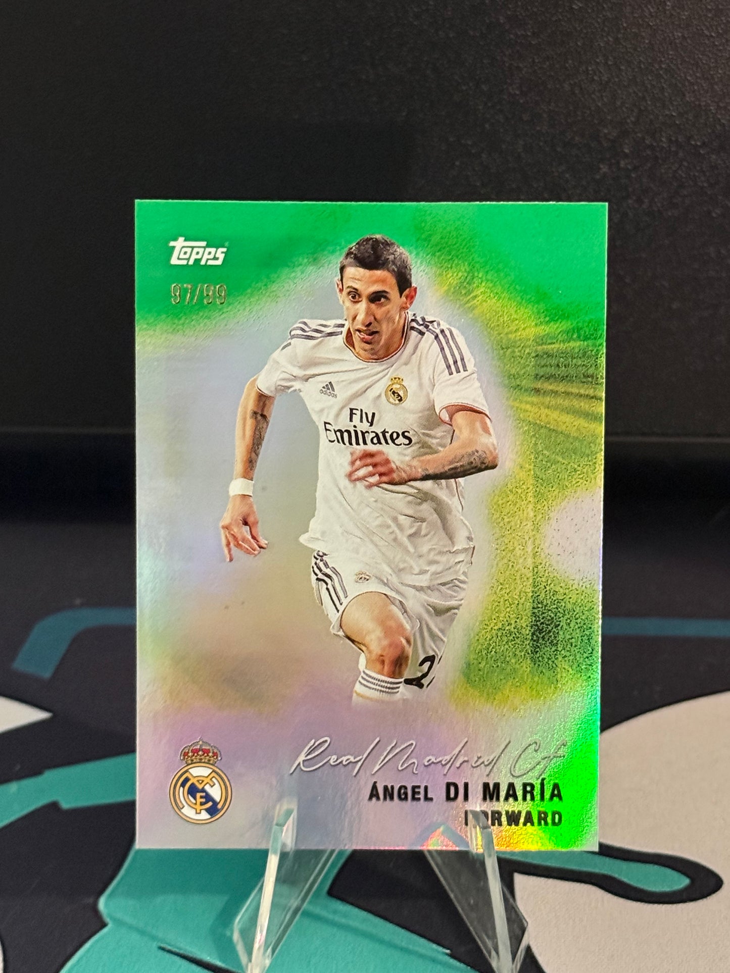 2025/2026 Topps Real Madrid Team Set Angel Di Maria Green Parallel /99