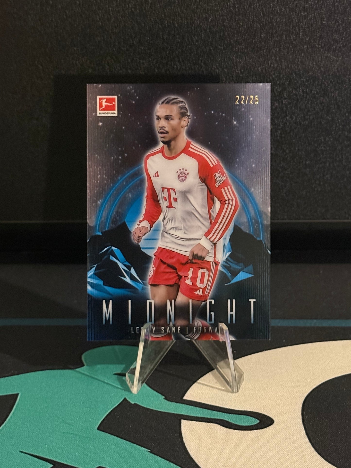 2023/2024 Topps Midnight Bundesliga Leroy Sane Moonrise Parallel /25