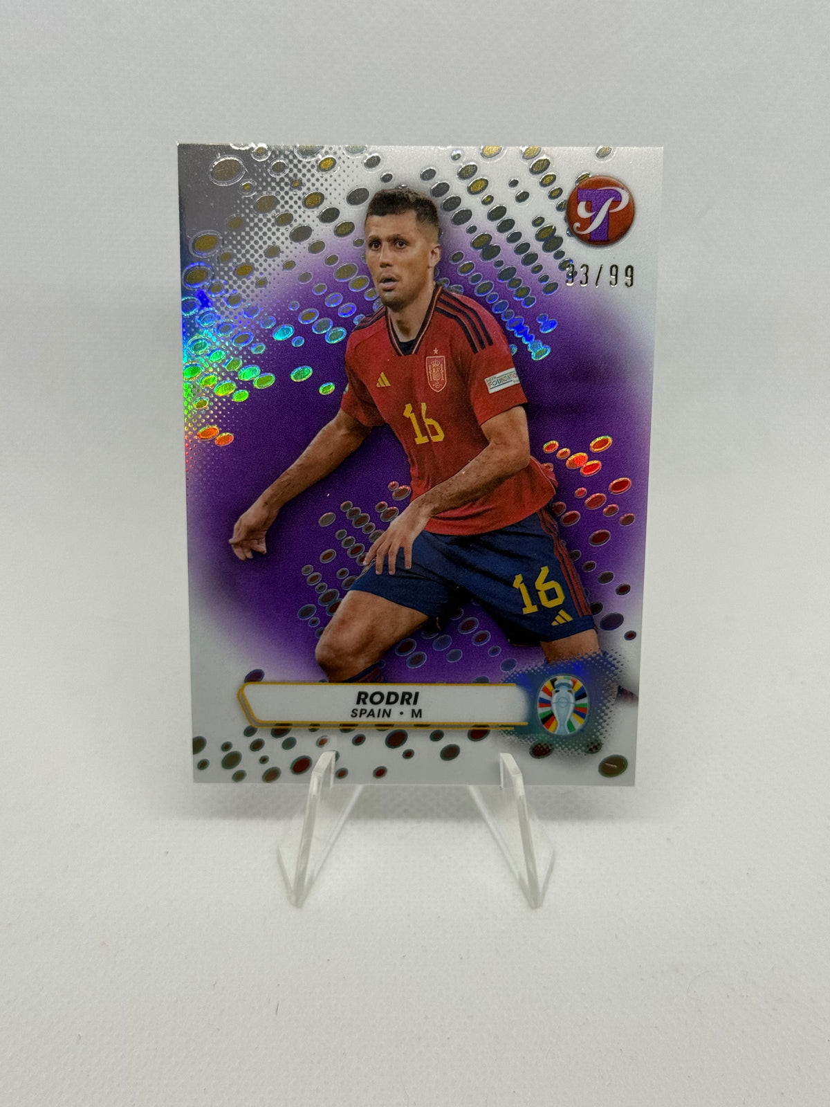2023/2024 Topps Road to UEFA EURO Rodri Purple Parallel /99