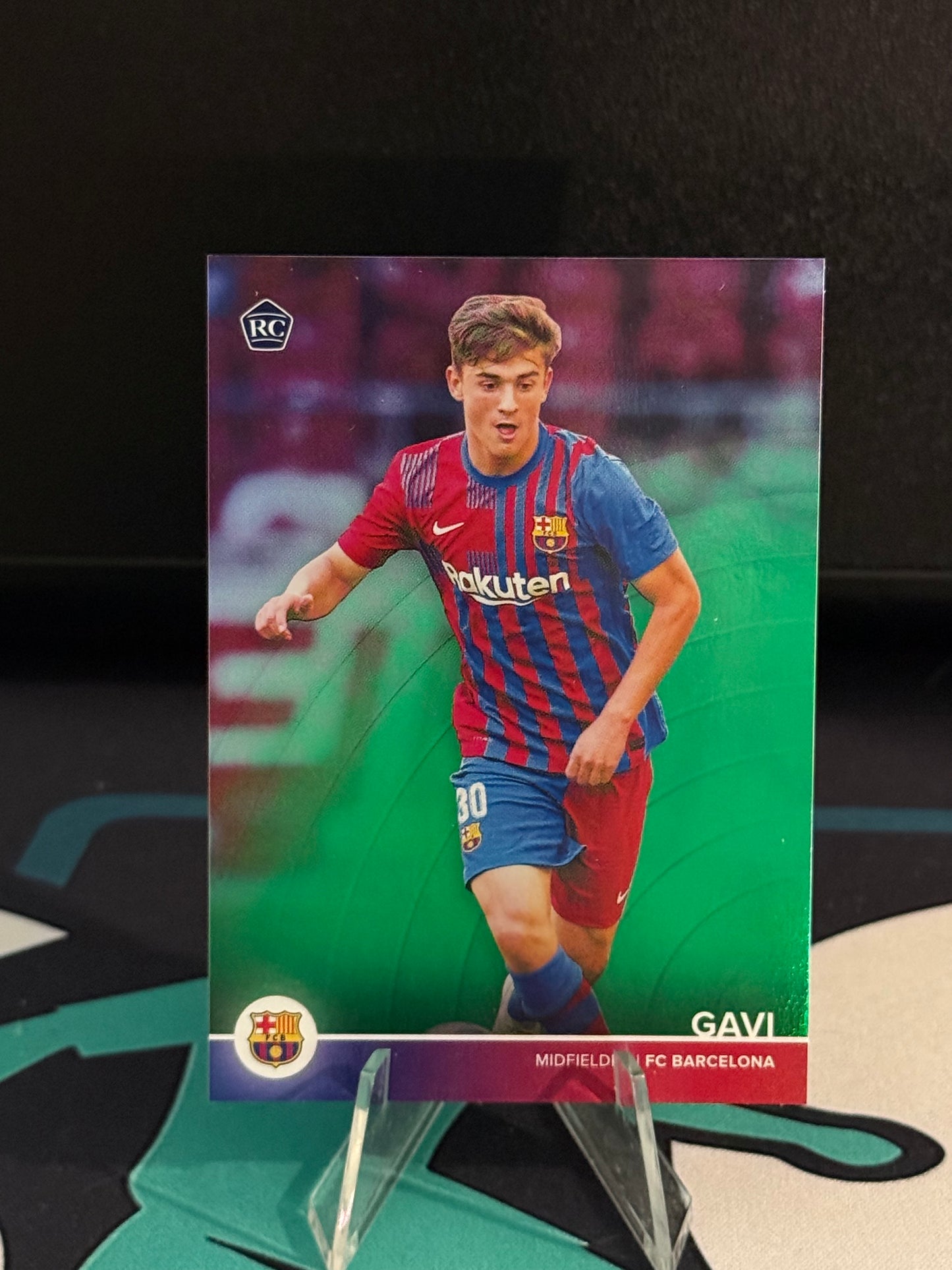2021/2022 Topps FC Barcelona Fan Set Gavi RC Green Parallel /75