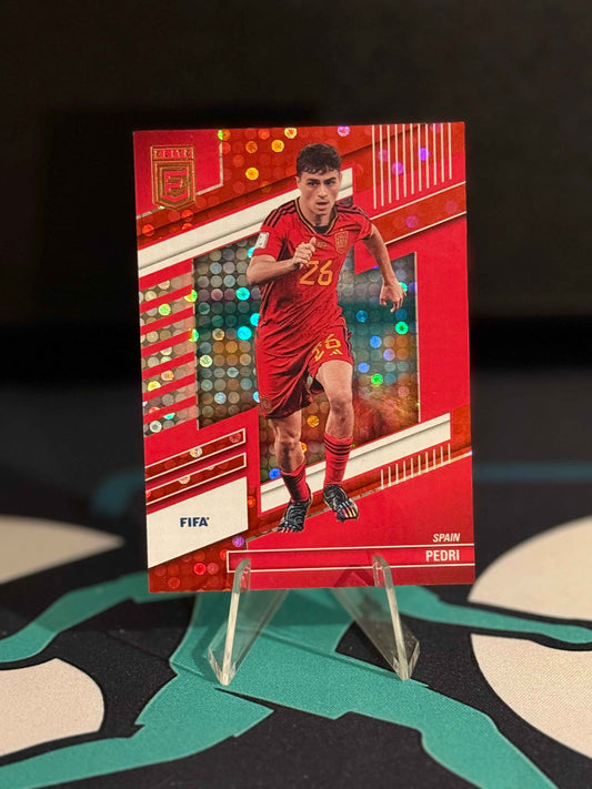2022/2023 Panini Donruss Elite Pedri Red Disco Parallel